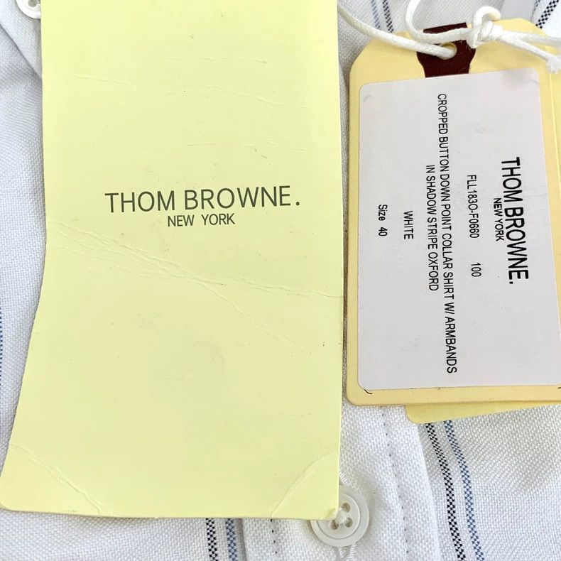 Thom Browne Thom Browne Cotton double-sleeve collar single-row button Size S / US 4 / IT 40 - 8 Thumbnail