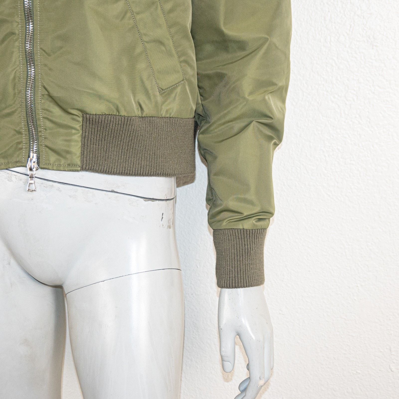 Officine Generale OfficIne Generale $720 Nanni Nylon Bomber Jacket Green Size L / US 10 / IT 46 - 9 Thumbnail