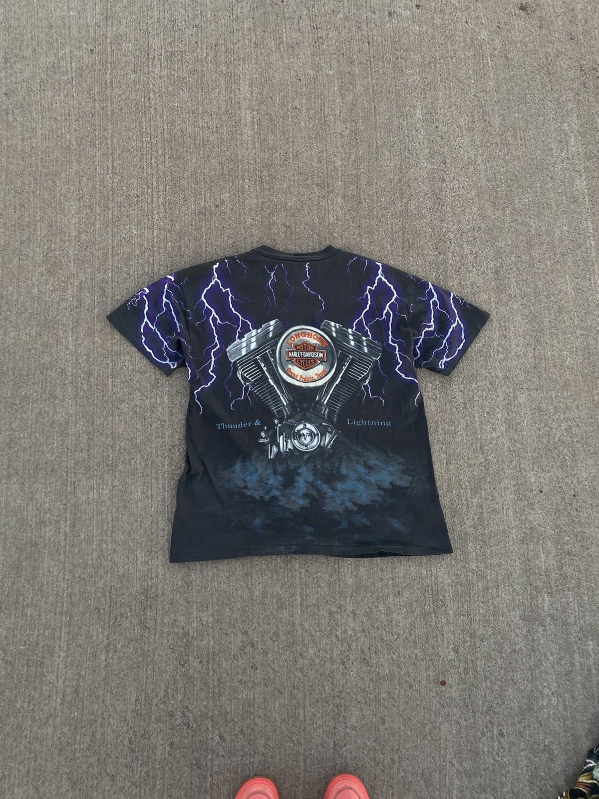 Harley Davidson Harley Davison “Thunder & Lighting” T-Shirt Size US XL / EU 56 / 4 - 6 Thumbnail
