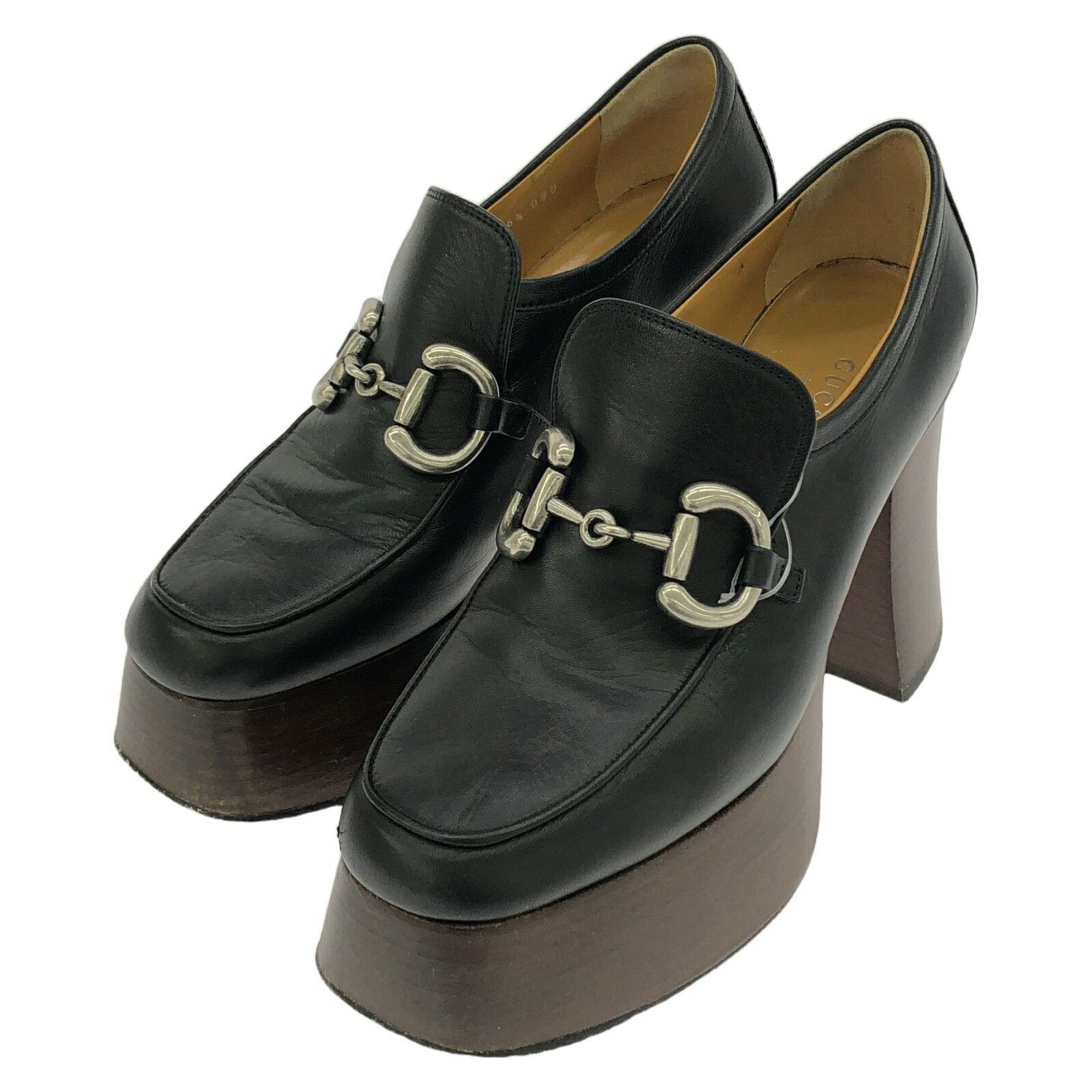 Gucci Gucci Loafer Leather Loafer Leather Shoes 715138 in Black, Women's