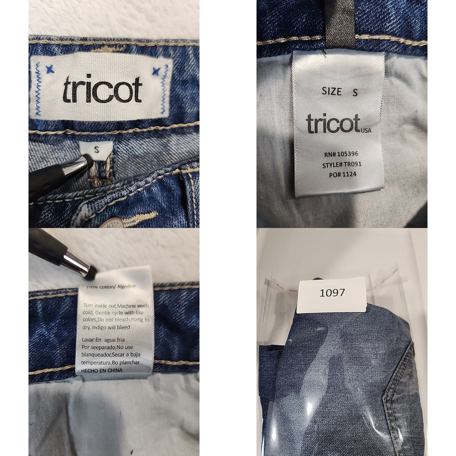 Vintage Tricot Women's Jeans Size SMALL Regular Fit Tapered Denim Blue Distressed W30 Regular Women Jeans Blue Distressed 5-Pocket Modern Classic Vintage: No Size 28" / US 6 / IT 42 - 9 Thumbnail