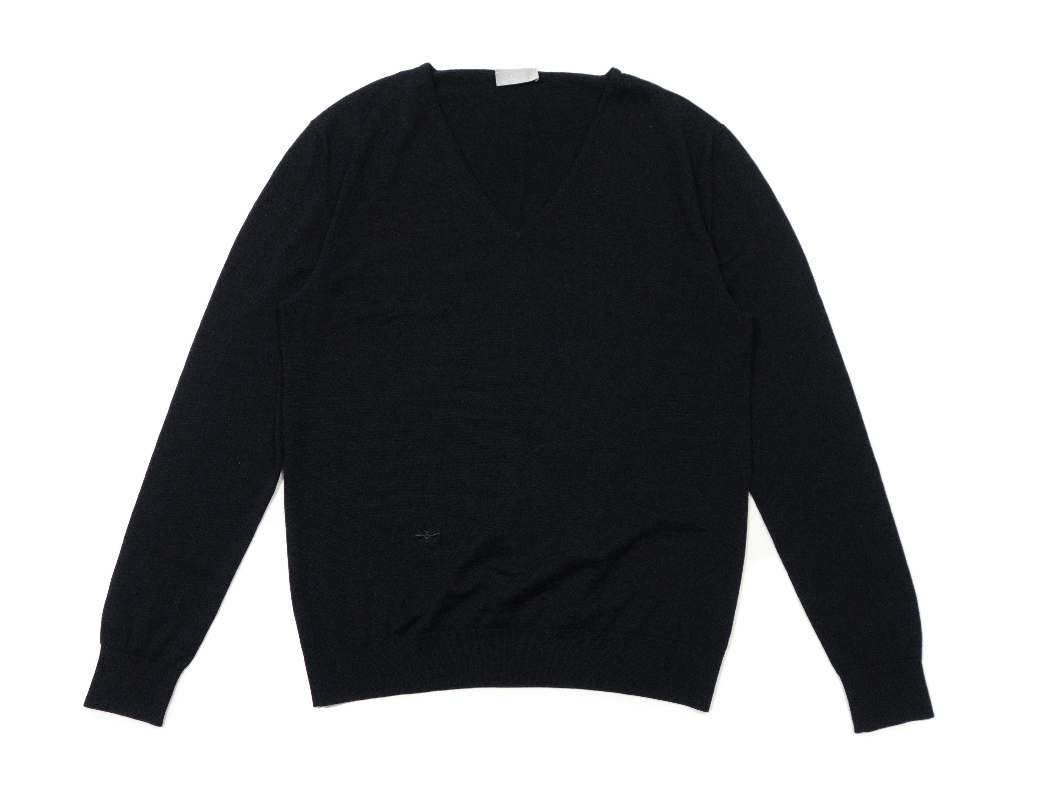 Dior Dior Homme AW05 Distressed V-Neck Knit | Grailed