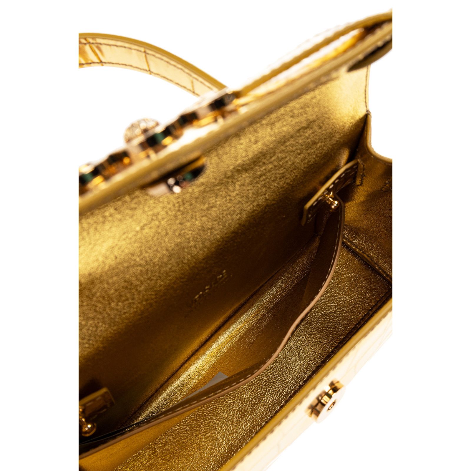 Versace VERSACE Gold Leather Top Handle Bag New & Authentic Size ONE SIZE - 4 Thumbnail