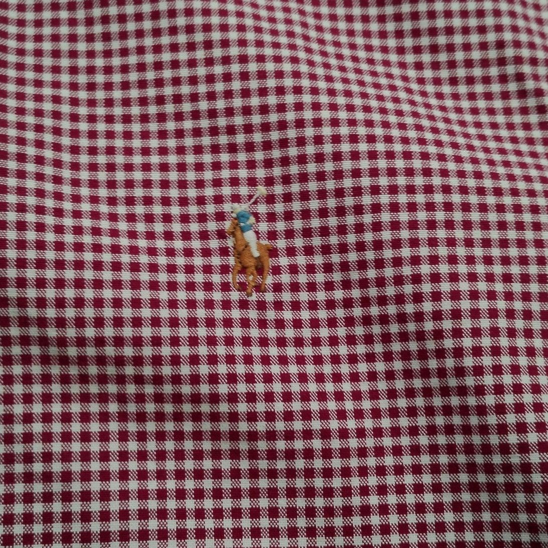 Ralph Lauren Ralph Lauren Slim Fit Red Check Button Down Shirt Pony Size US XXL / EU 58 / 5 - 4 Thumbnail