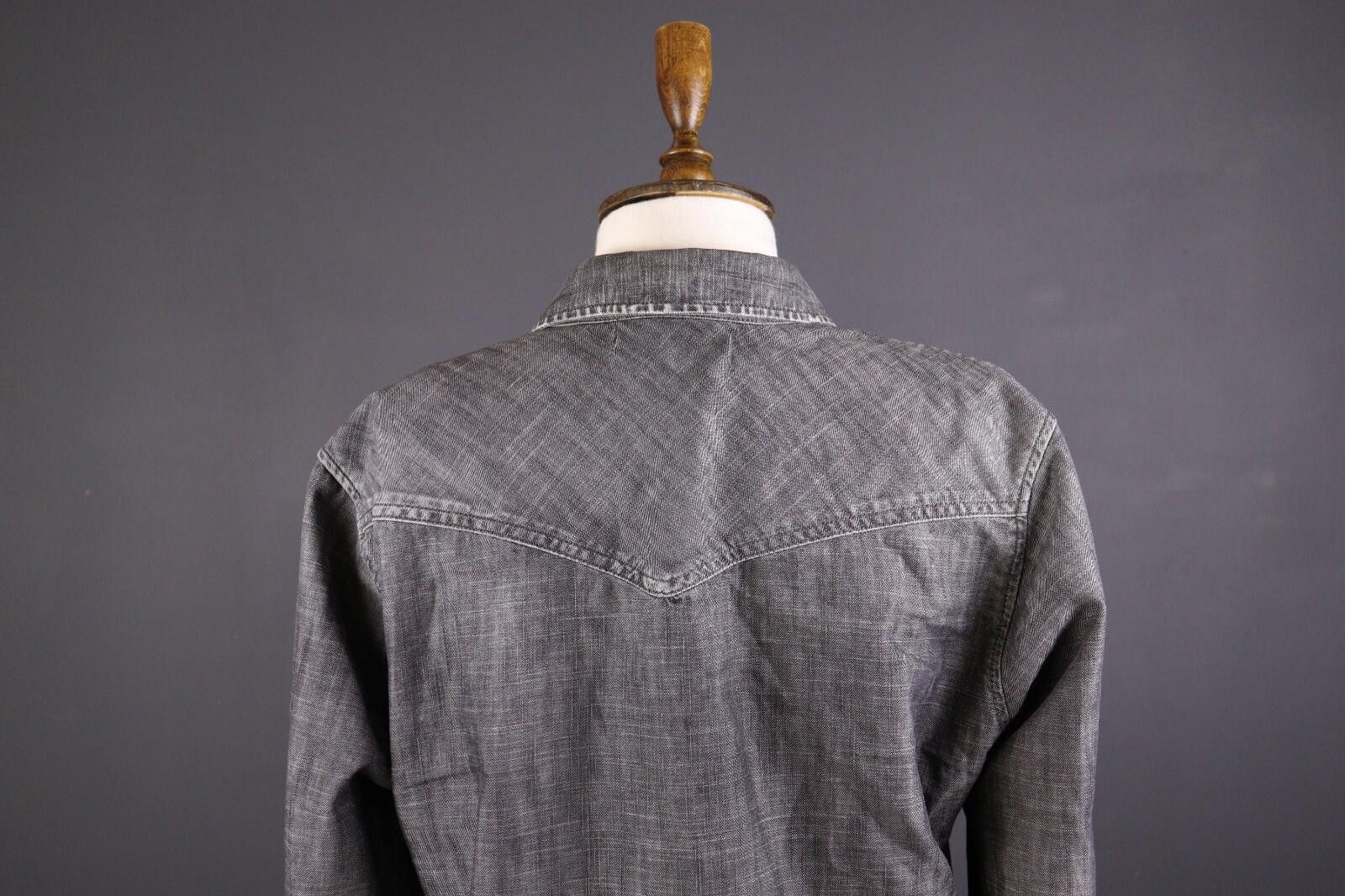 The Kooples The Kooples Jeans Fitted Gray Button Down Shirt Size M Size US M / EU 48-50 / 2 - 9 Thumbnail