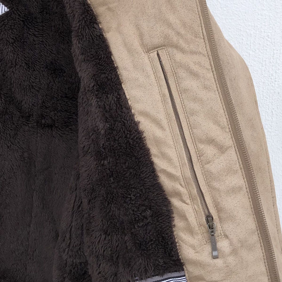 Japanese Brand Vintage Graceful Days Suede Lined Fleece Bomber Jacket Size US L / EU 52-54 / 3 - 13 Thumbnail