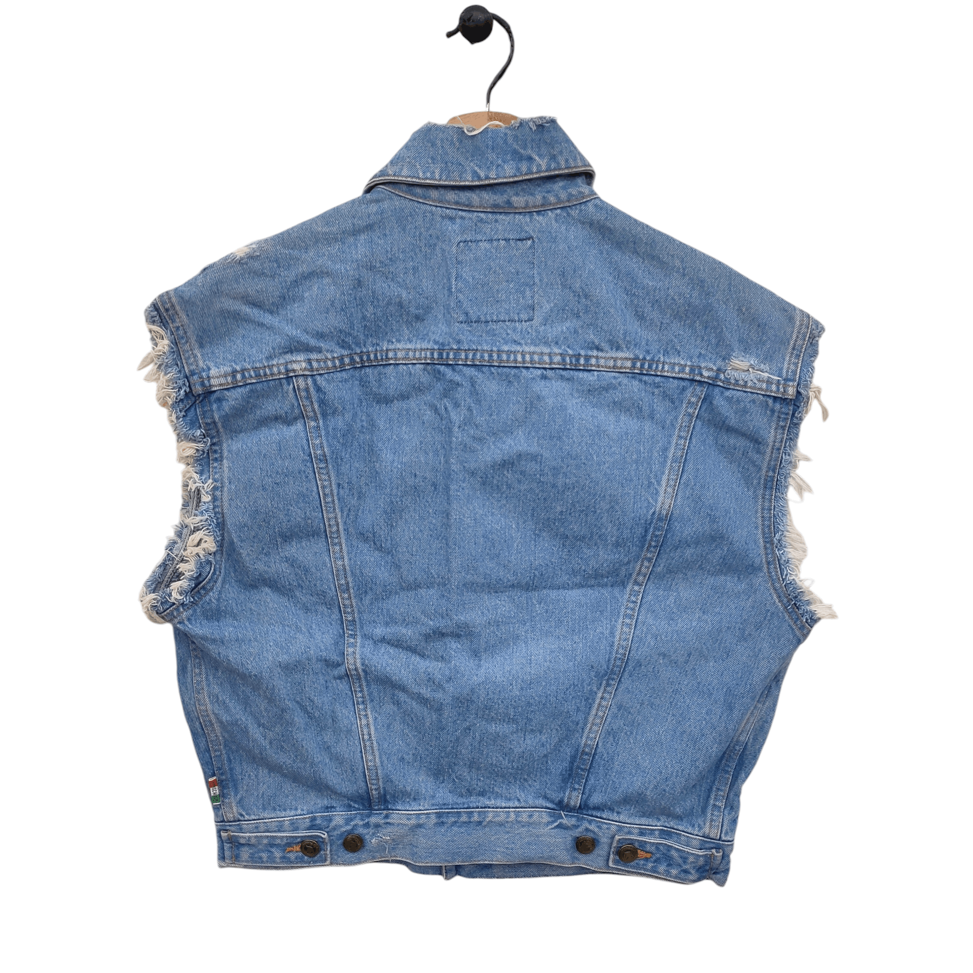 Moschino Vintage Denim Vest Jacket Size US M / EU 48-50 / 2 - 2 Thumbnail