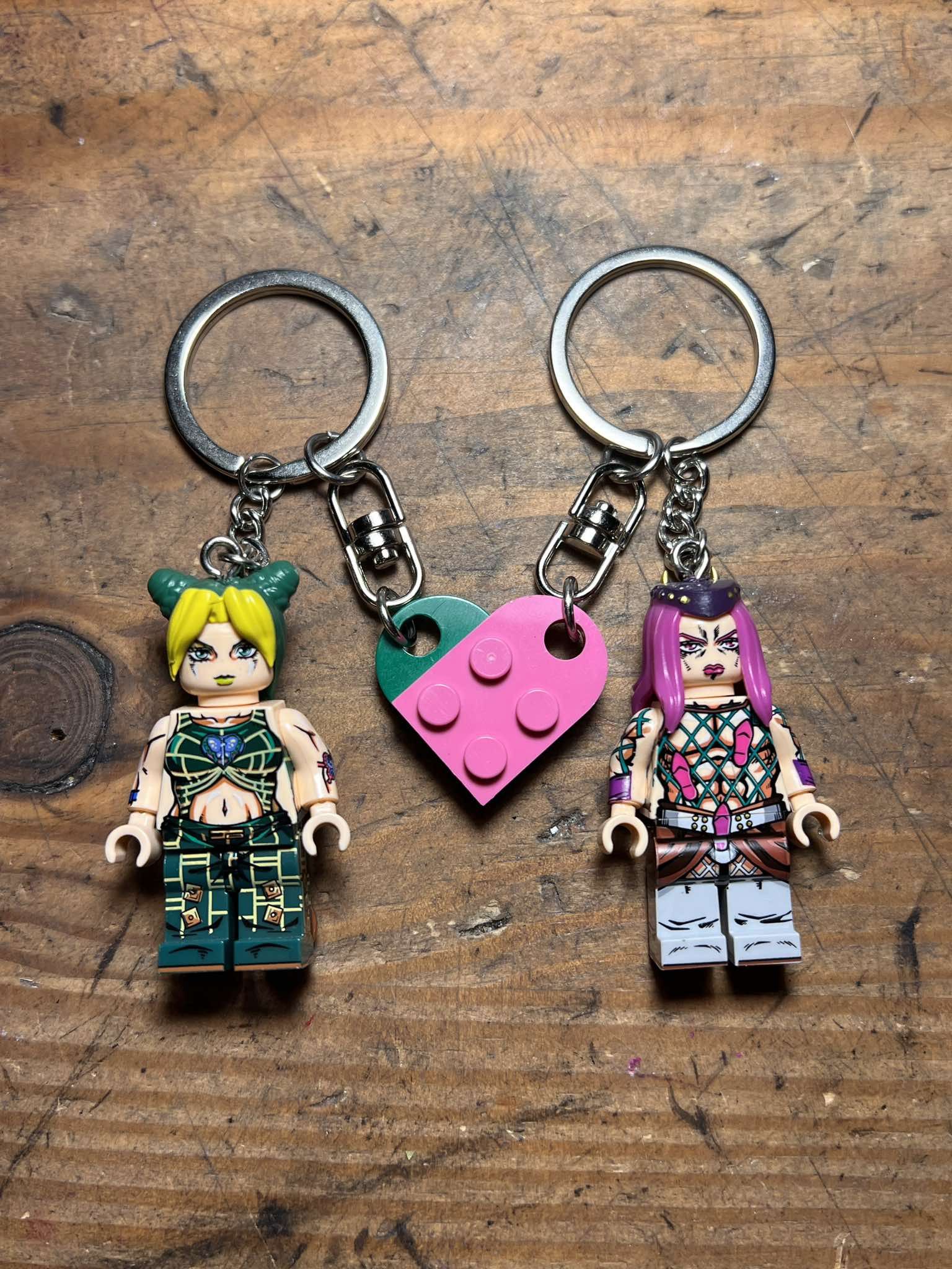 Anime Jojo Jolyne Anasui anime mini figurine keychain keyring Size ONE SIZE - 2 Thumbnail