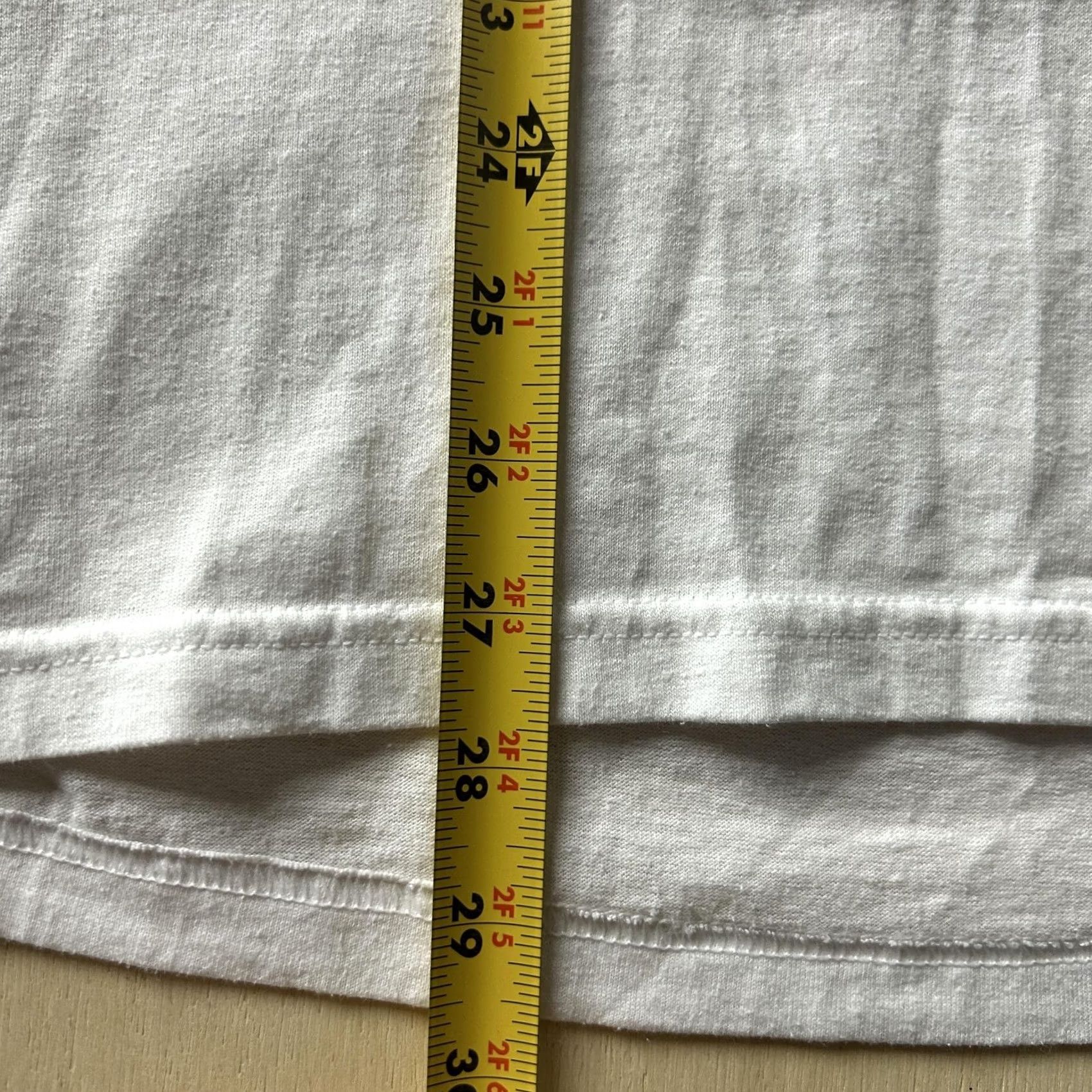 Fruit Of The Loom VINTAGE Fruit Of The Loom Shirt Mens Large White Proud American Flag Tee Size US L / EU 52-54 / 3 - 5 Thumbnail