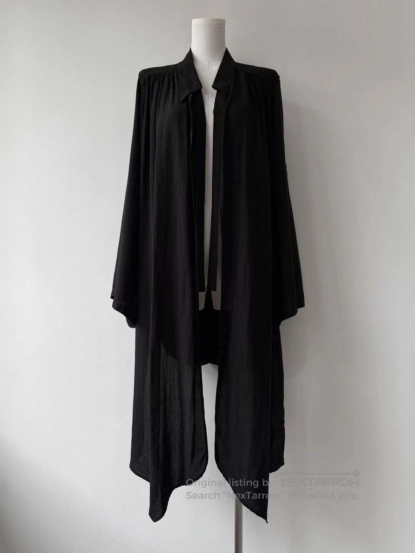 Limi Feu Yohji Yamamoto Black Flowing Shirt. Size S / US 4 / IT 40 - 1 Thumbnail
