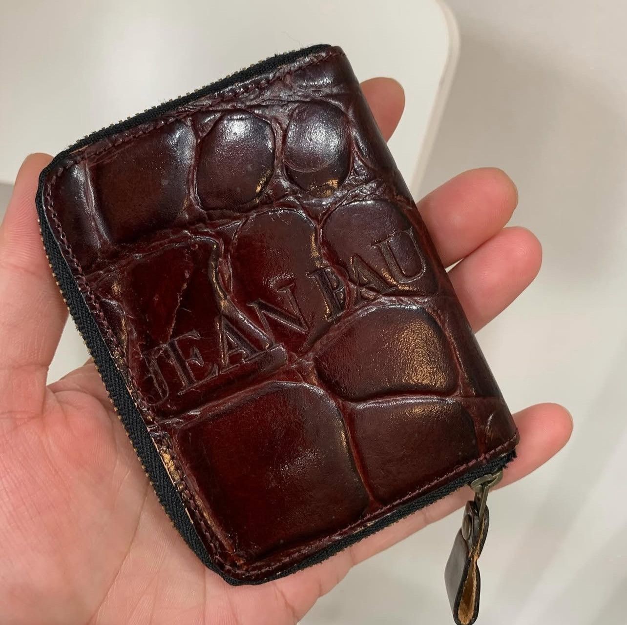 Jean Paul Gaultier Vintage Jean Paul Gaultier Embossed leather zip wallet Size ONE SIZE - 2 Thumbnail