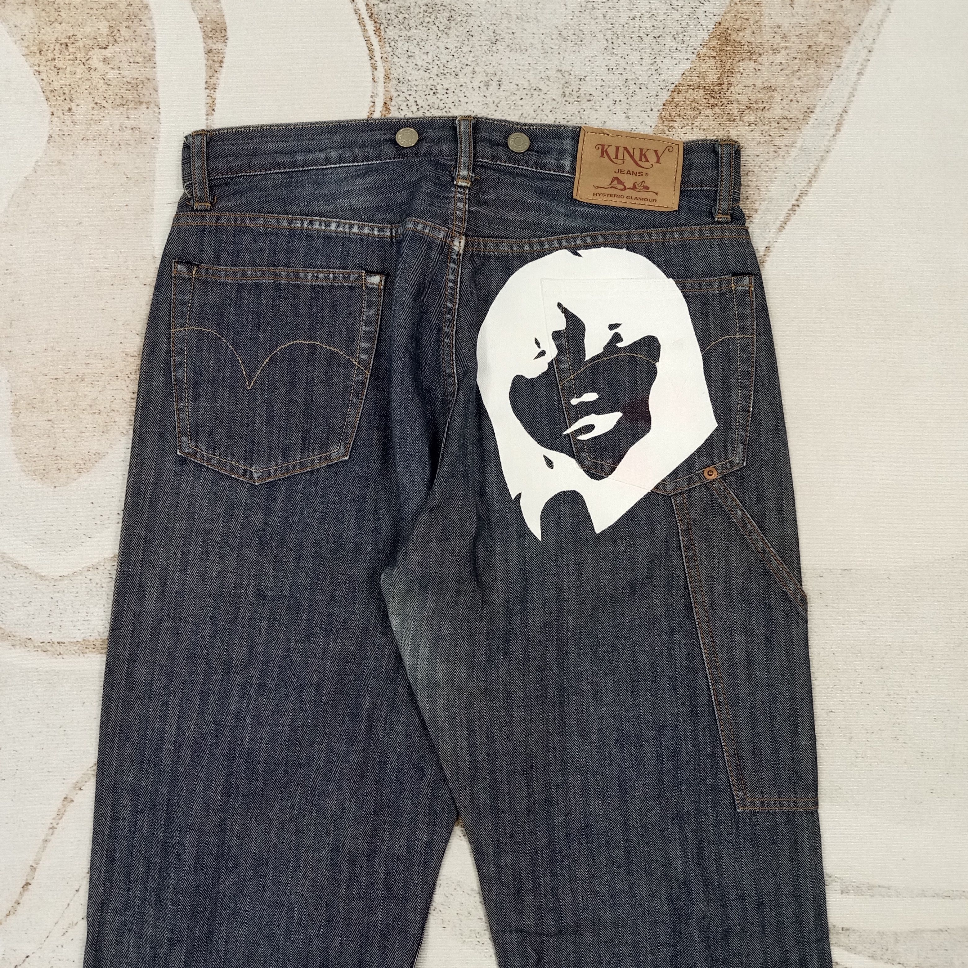 Hysteric Glamour Hysteric Glamour Kinky Stripes Denim Jeans C280N31 Size US 32 / EU 48 - 2 Thumbnail