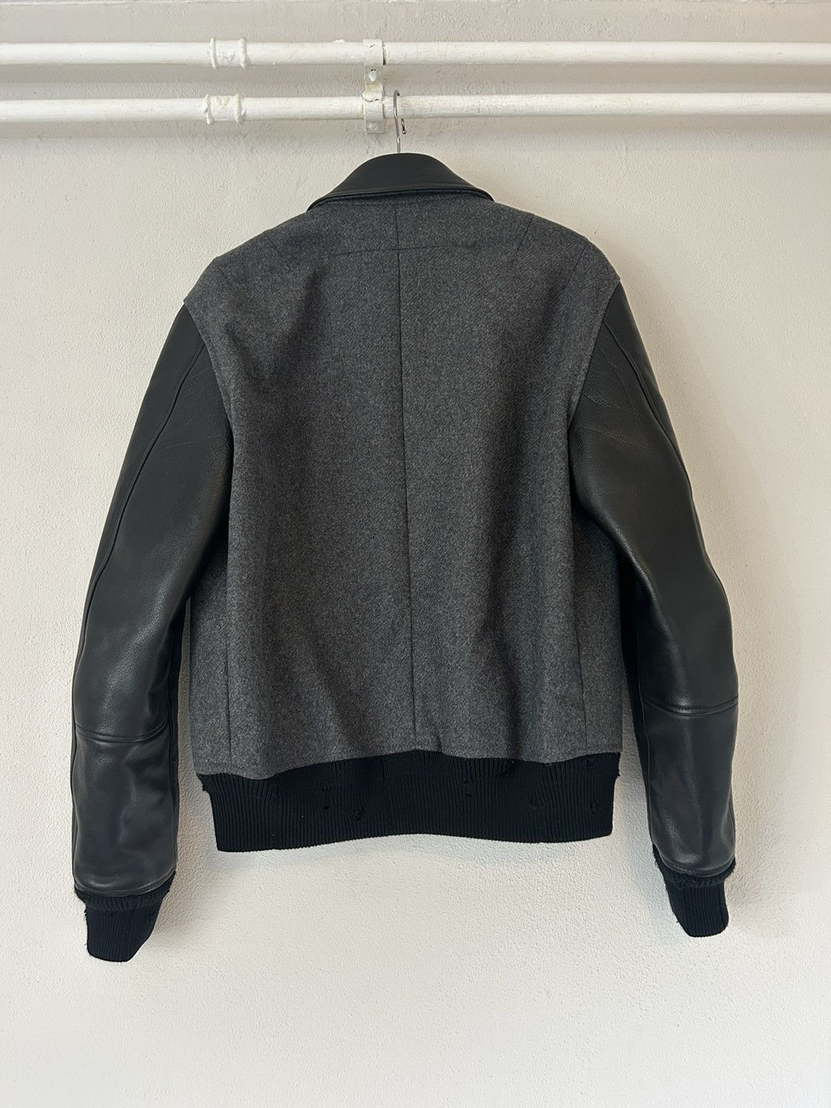 Givenchy Buffalo Leather & Wool ‘Who Dares Wins’ Varsity Jacket Size US L / EU 52-54 / 3 - 10 Thumbnail