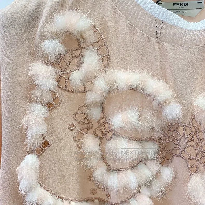 Fendi Fendi Pink Crewneck Short Sleeve T-Shirt Size XXS / US 00 / IT 34 - 6 Thumbnail