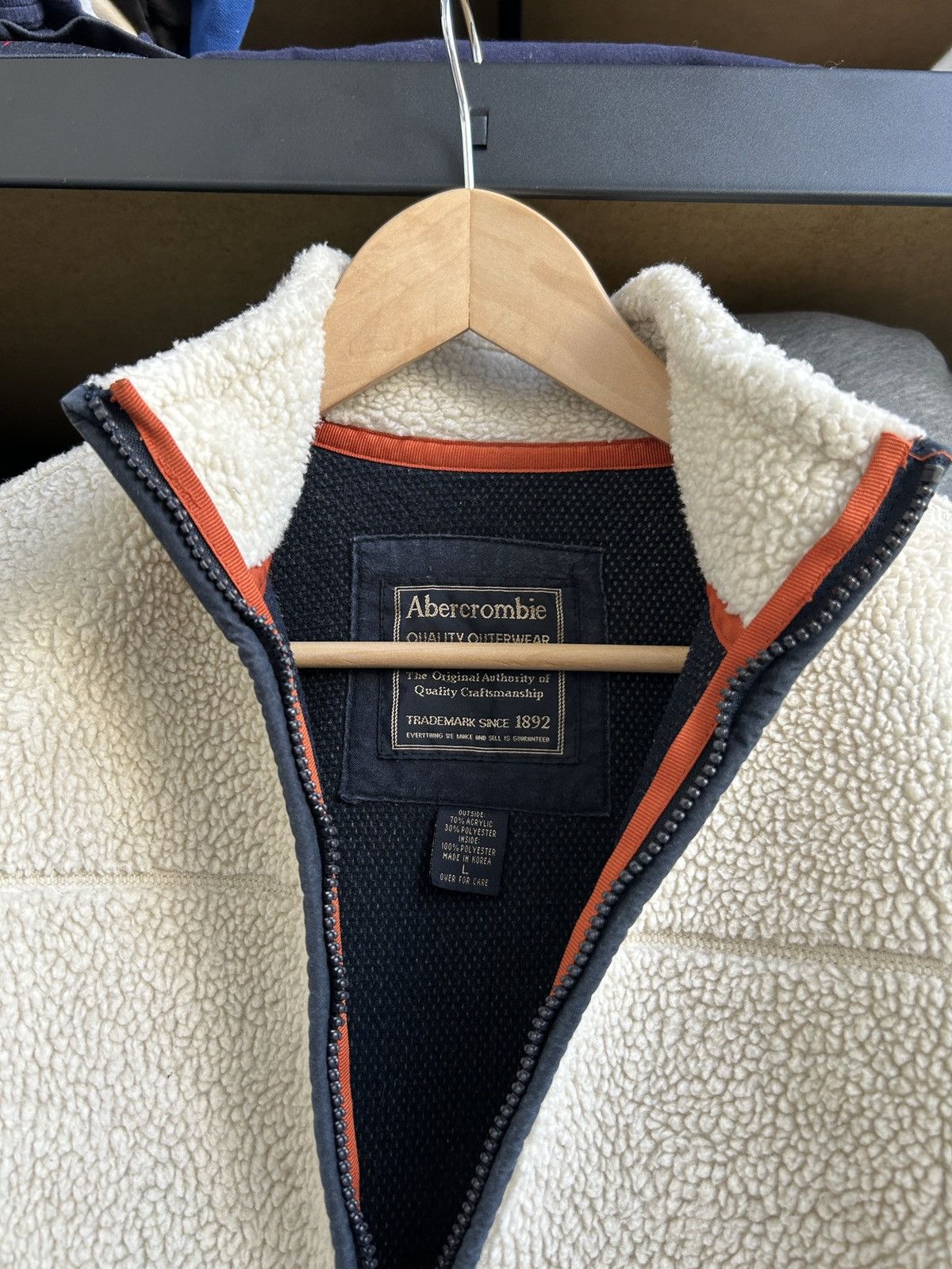 Abercrombie & Fitch Vintage Abercrombie & Fitch mens Sherpa fleece jacket Size US M / EU 48-50 / 2 - 3 Thumbnail
