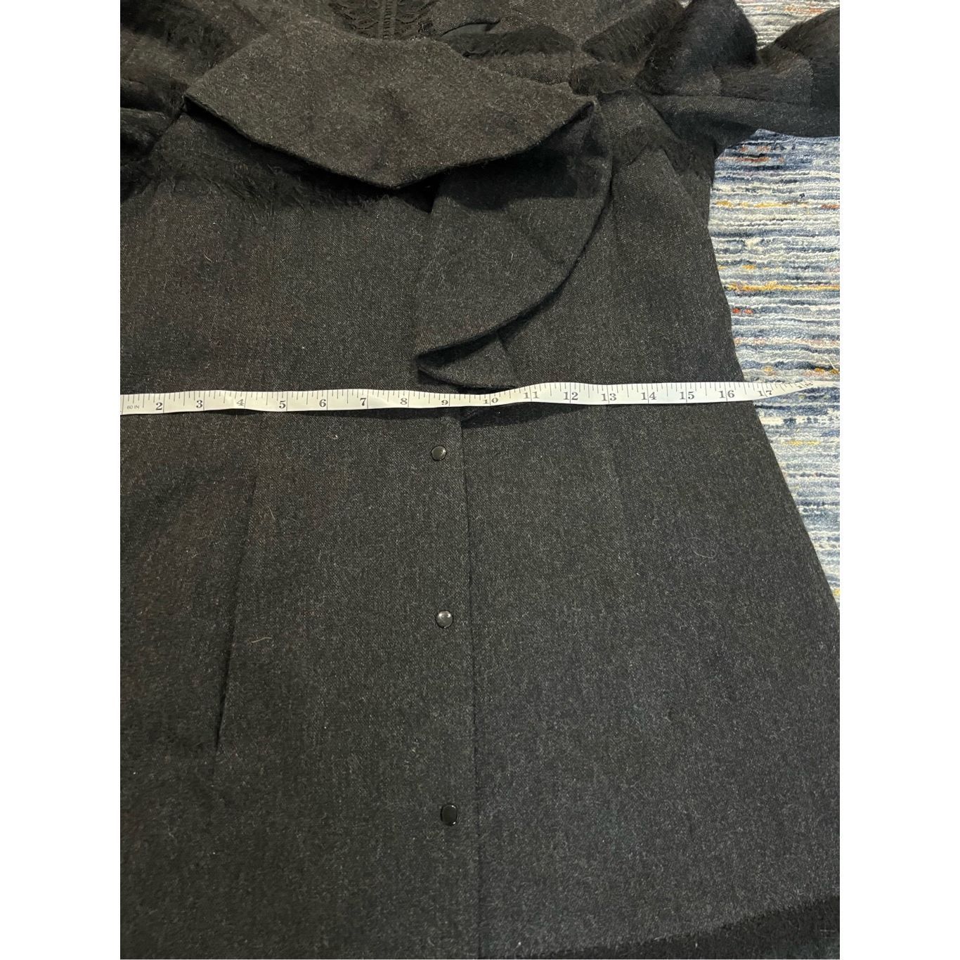 Other Poleci black coat jacket wool blend size 2 Size XS / US 0-2 / IT 36-38 - 11 Thumbnail