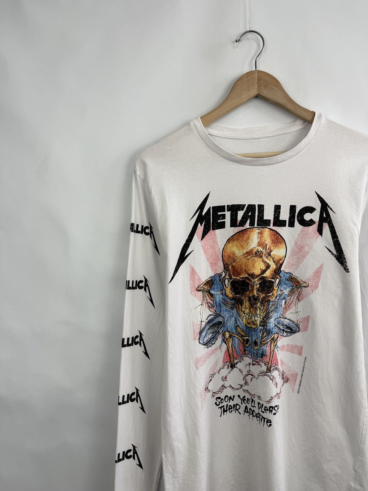 Metallica 🇺🇸 Vtg Y2K Metallica Soon You’ll Please Their Appetite LongSl Size US M / EU 48-50 / 2 - 2 Thumbnail