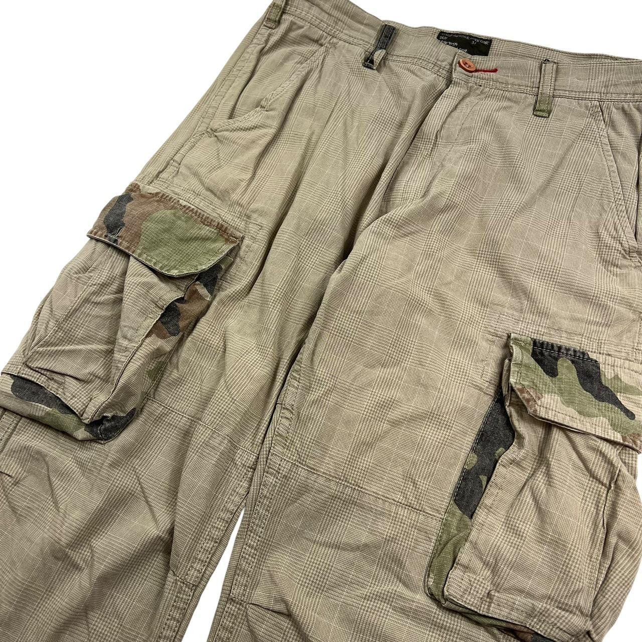 Stussy Vintage 2000s Stussy Camo Cargo Trousers - Waist: 31” Size US 31 - 3 Thumbnail