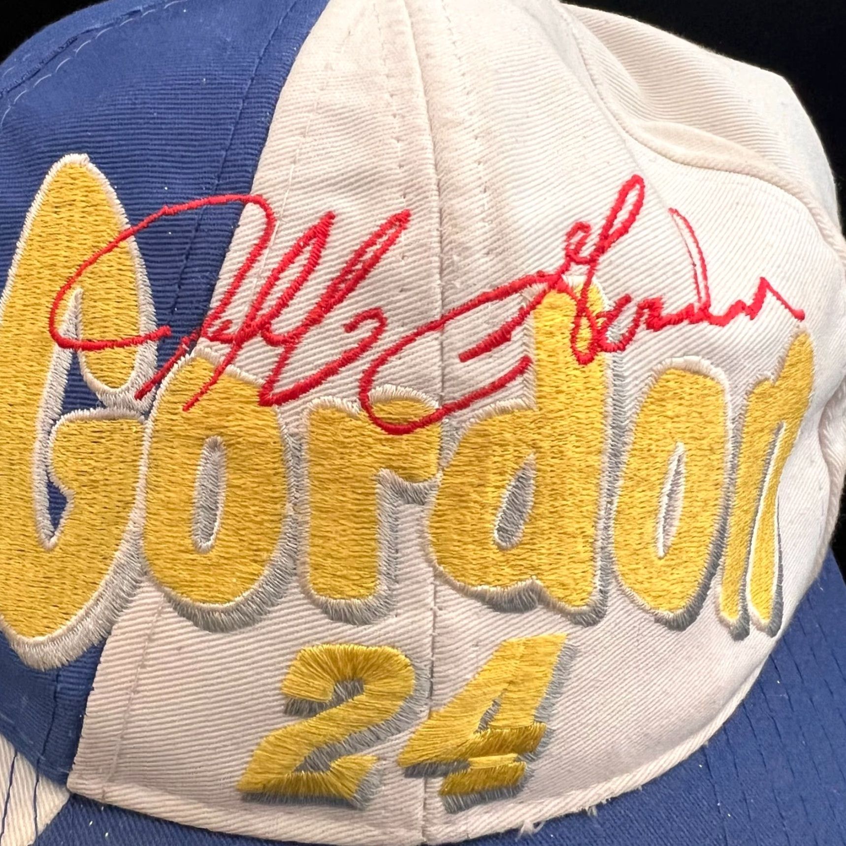 NASCAR VINTAGE Jeff Gordon NASCAR Hat Mens Snapback #24 AJD Tag Size ONE SIZE - 2 Thumbnail