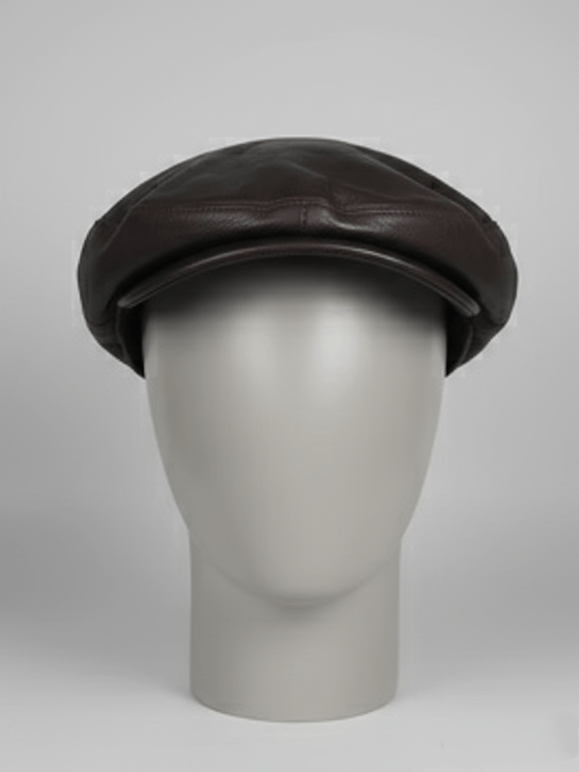 Vintage Vintage 80s Orvis Deerskin Leather Flat Cap Size ONE SIZE - 2 Thumbnail