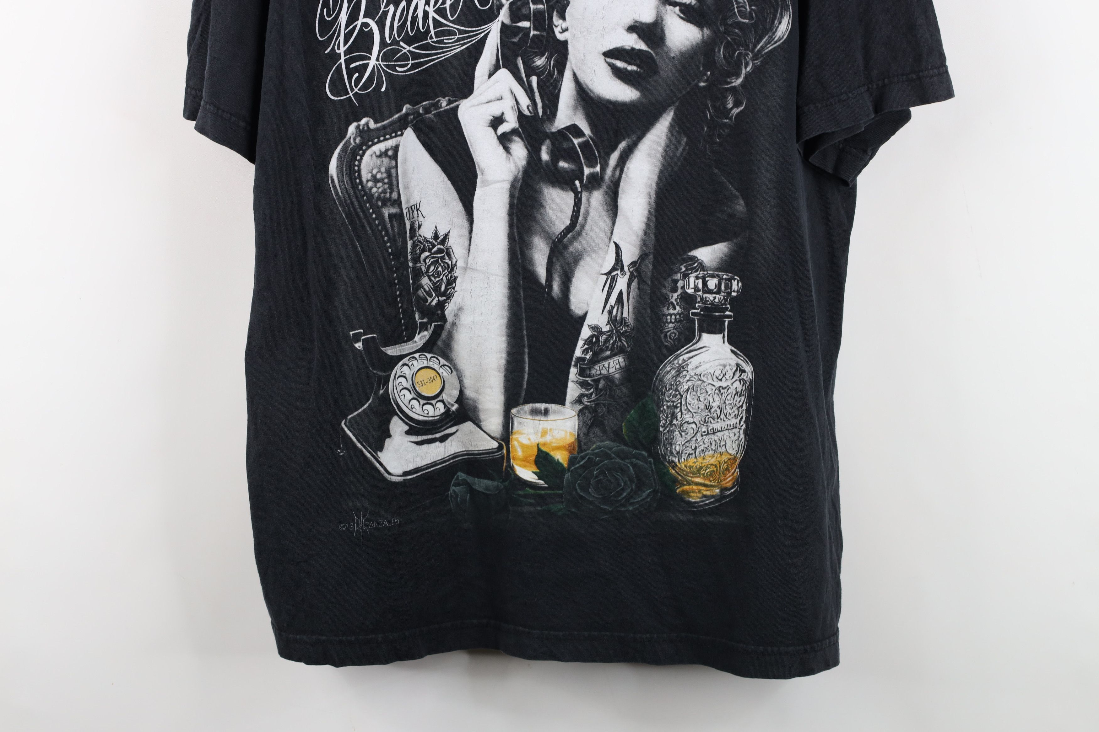 Vintage Vintage Y2K Streetwear Heart Broken Marilyn Monroe T-Shirt Size US XL / EU 56 / 4 - 3 Thumbnail