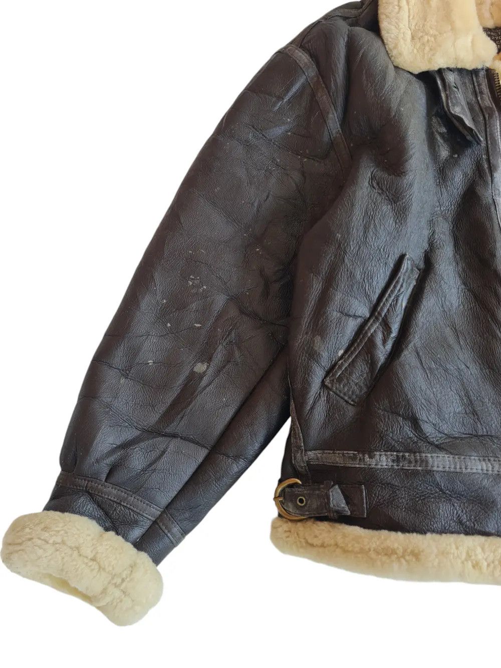 Vintage B3 Military US Air Force Leather Jacket