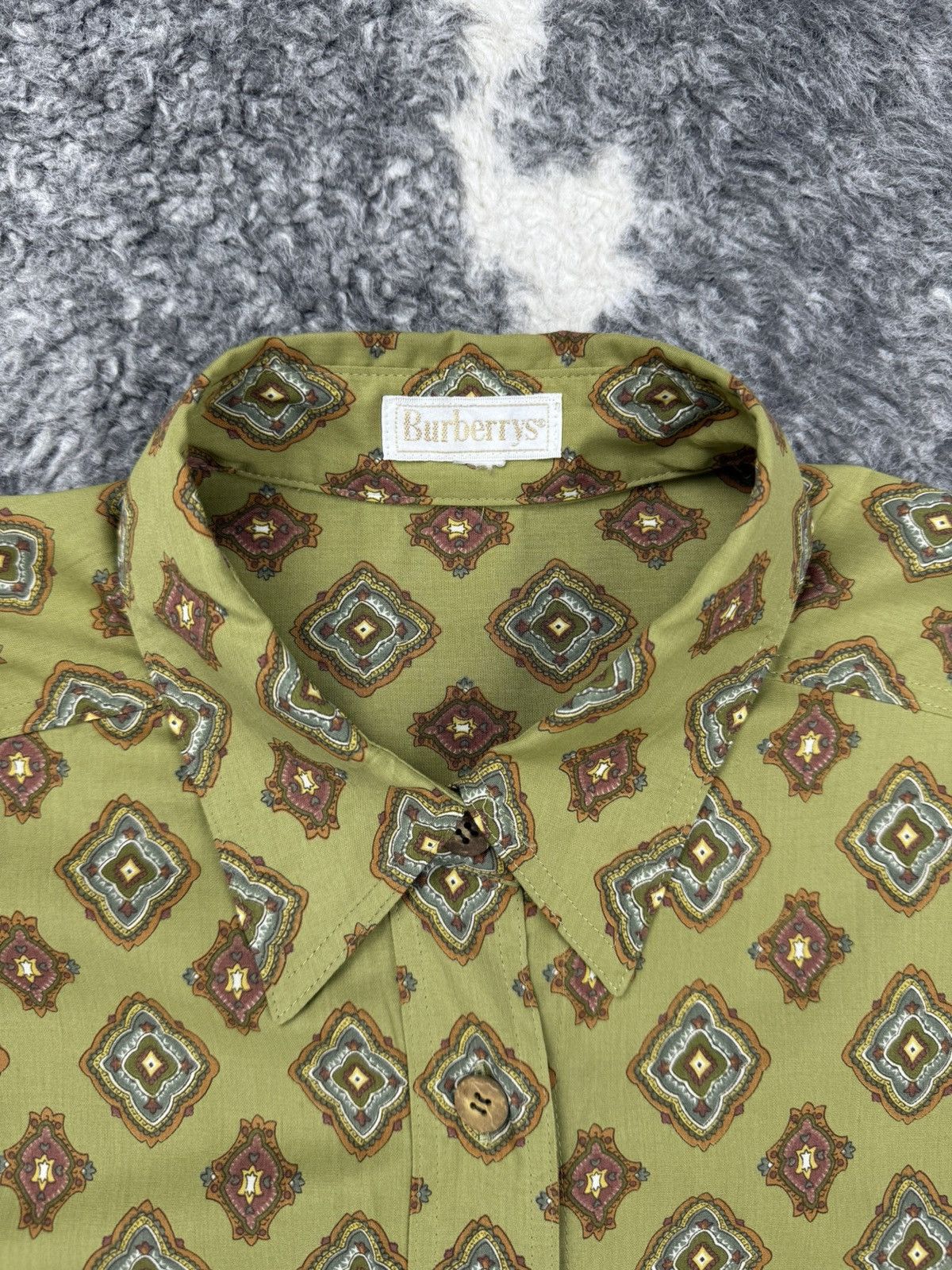 Burberry Vintage Baggy 80s BURBERRYS Classic Pattern Button Ups Size XL / US 12-14 / IT 48-50 - 4 Thumbnail
