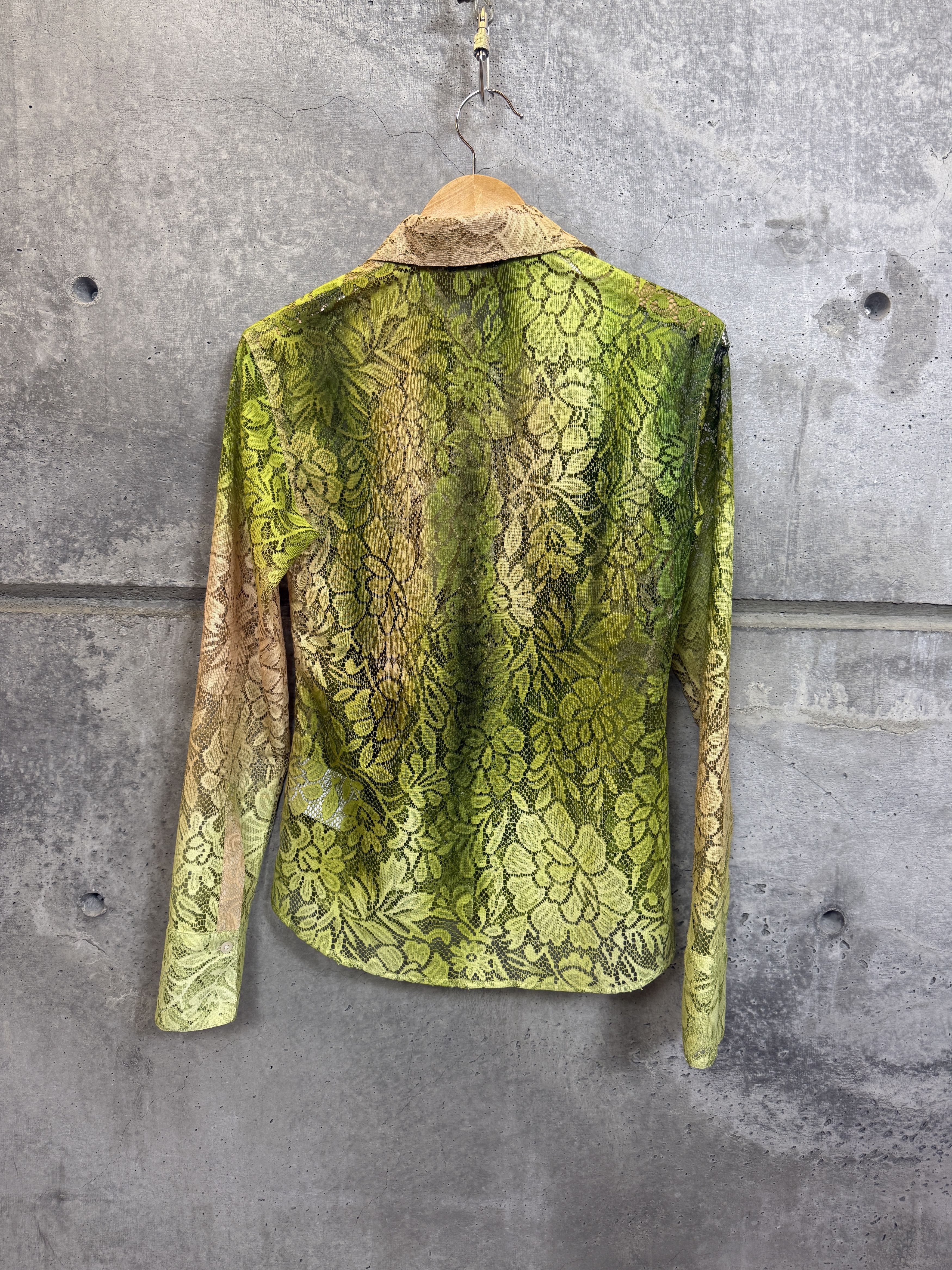 Acne Studios $480 Acne Studios Lace Floral Shirt Size US XS / EU 42 / 0 - 7 Thumbnail
