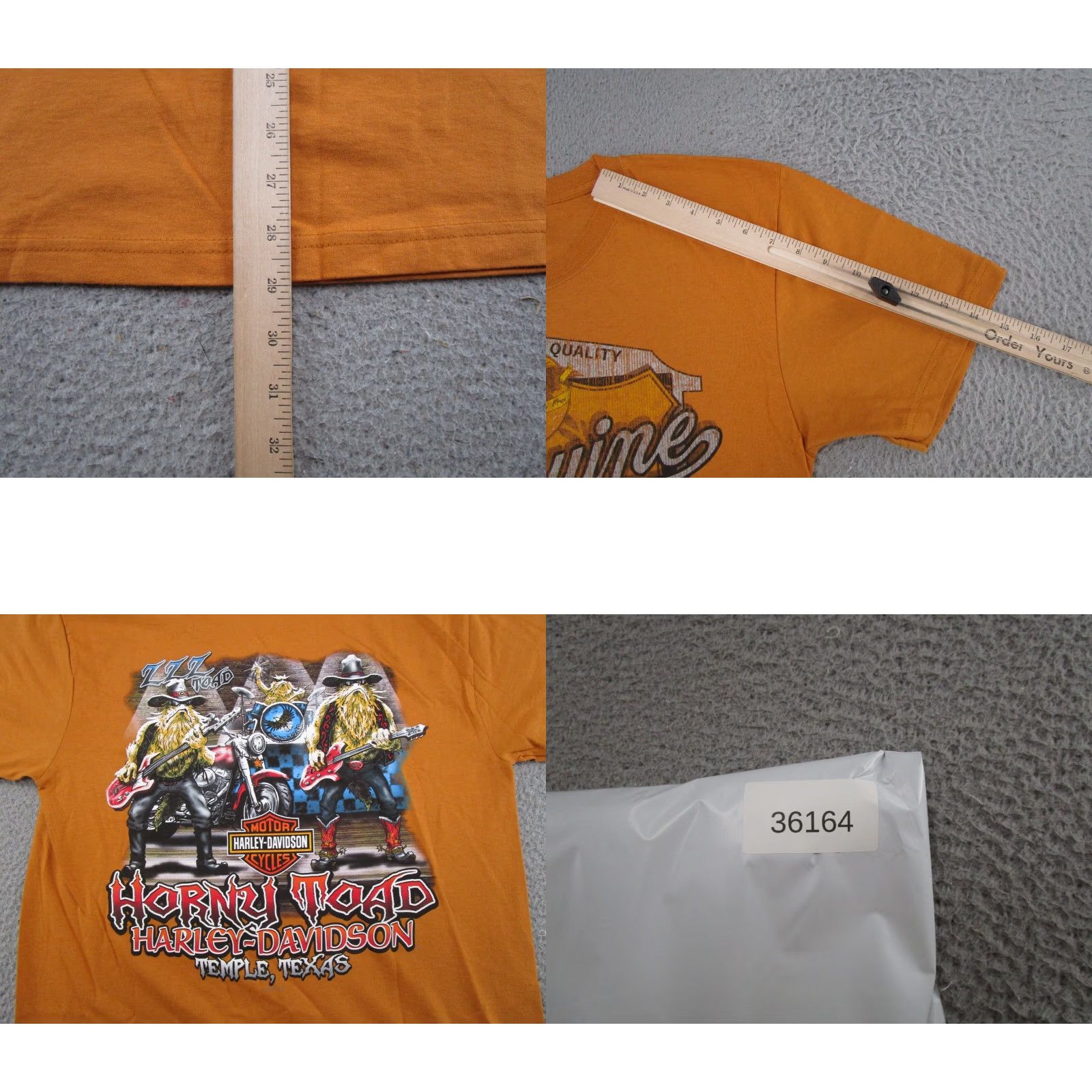 Harley Davidson Harley-Davidson Shirt Mens ZZZ Top Horny Toad Temple Texas Biker Shirt SZ M NEW Size US M / EU 48-50 / 2 - 8 Thumbnail