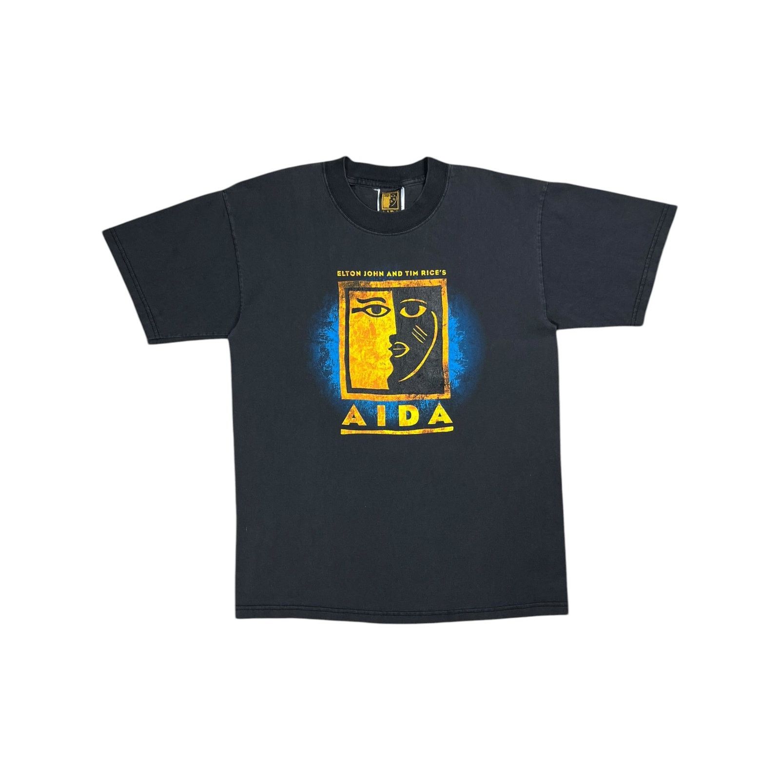 Band Tees × Vintage Vintage 1998 Elton John Tim Rice Aida On Broadway faded tee Size US M / EU 48-50 / 2 - 1 Thumbnail