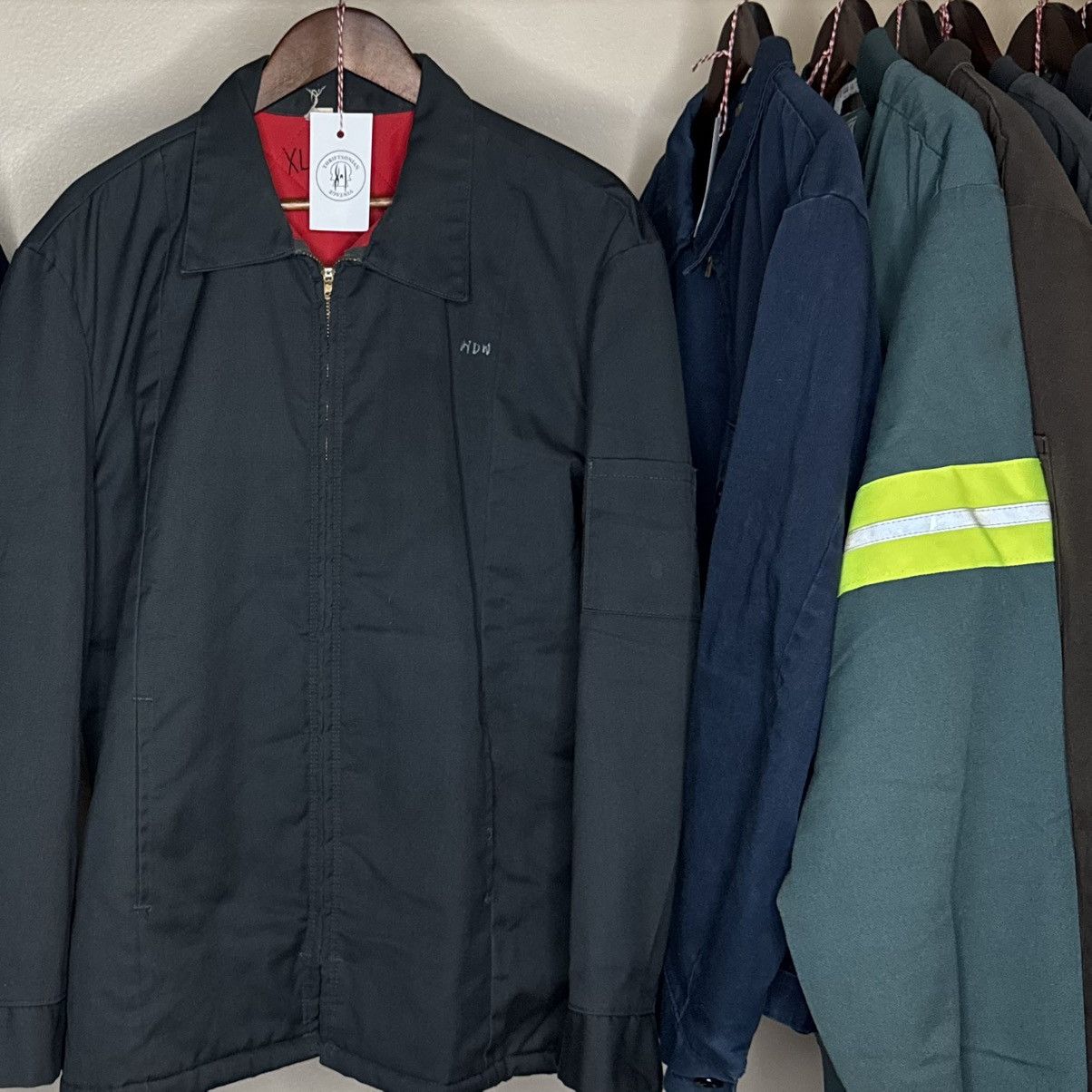 Vintage faded 90s mechanic work jacket Size US XL / EU 56 / 4 - 1 Thumbnail