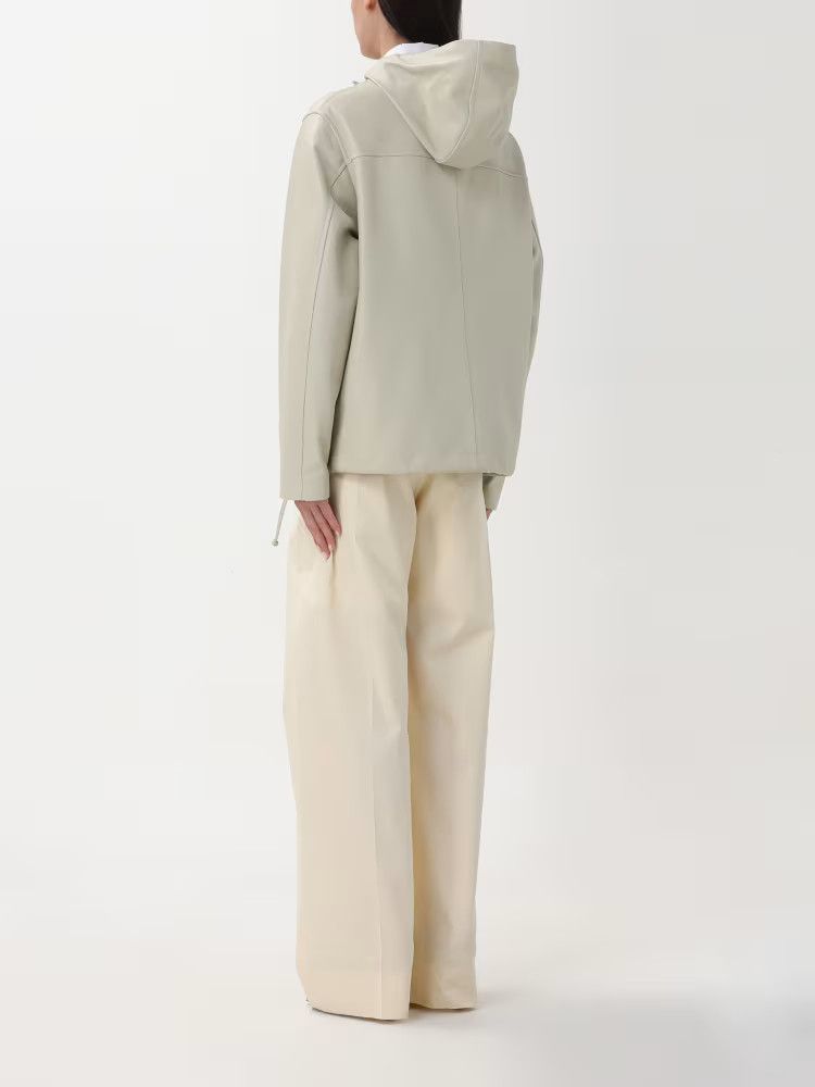 Bottega Veneta o1s22i1n0425 Leather Jacket in Light Beige Size M / US 6-8 / IT 42-44 - 3 Thumbnail