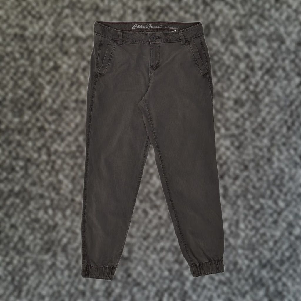 Eddie Bauer VINTAGE Eddie Bauer Womens Trousers Chino Slim Joggers Grey US 4 Small W30 L27 Womens Size 28" / US 6 / IT 42 - 1 Thumbnail