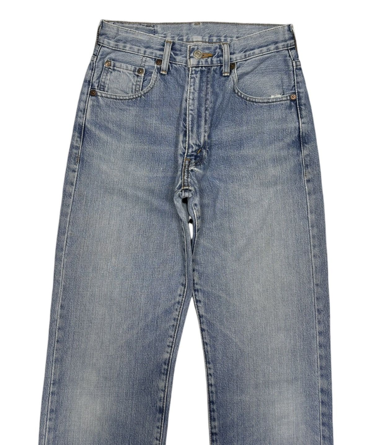Levi's Vintage Levis 502 Big E Selvedge Redline Distressed Denim Size 26" / US 2 / IT 38 - 3 Thumbnail