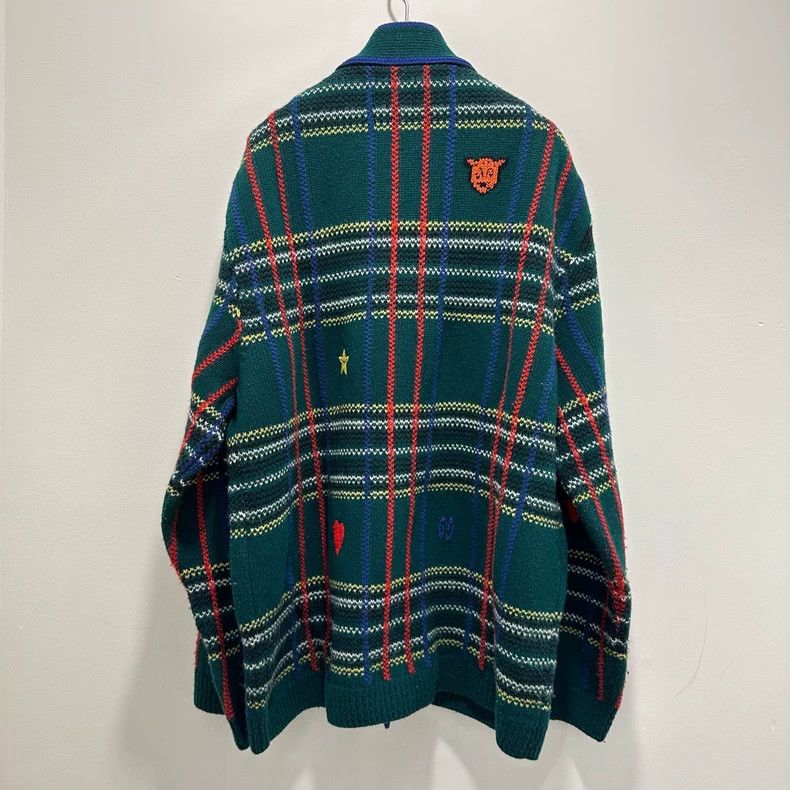Gucci Gucci Dark green striped embroidered cardigan jacket 2501-N Size US L / EU 52-54 / 3 - 2 Thumbnail