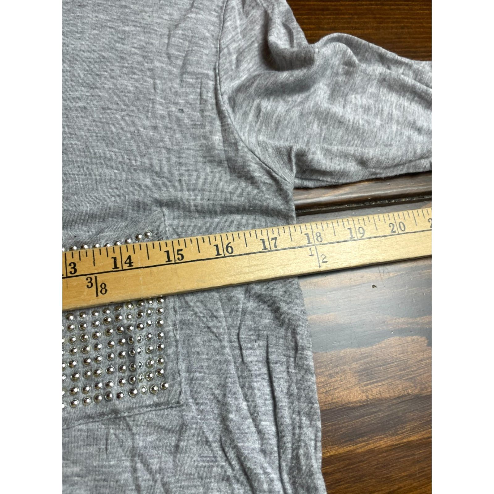 Vintage Tresics Shirt Women Size Small Gray 3/4 Sleeve Boat Neck Metal Detail Casual Size S / US 4 / IT 40 - 4 Thumbnail