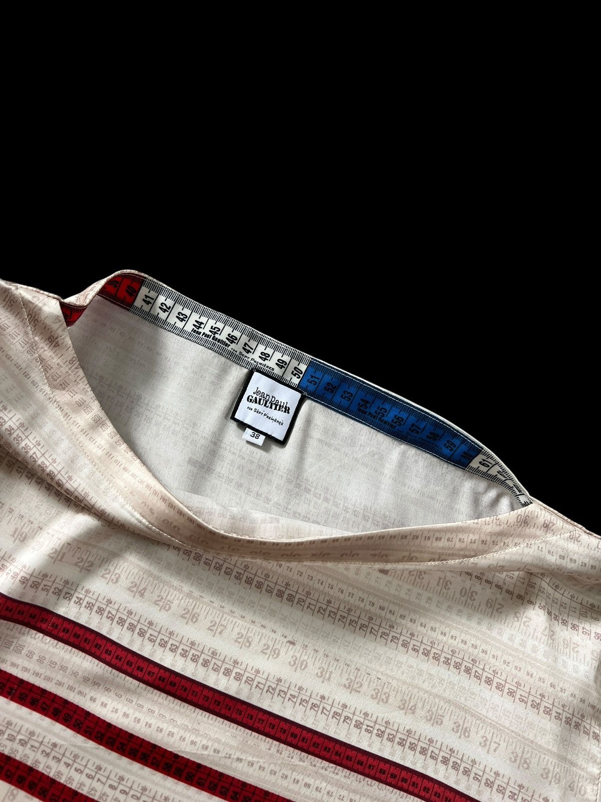 Jean Paul Gaultier Jean Paul Gaultier Tape Boat Neck Tops Size M / US 6-8 / IT 42-44 - 7 Thumbnail