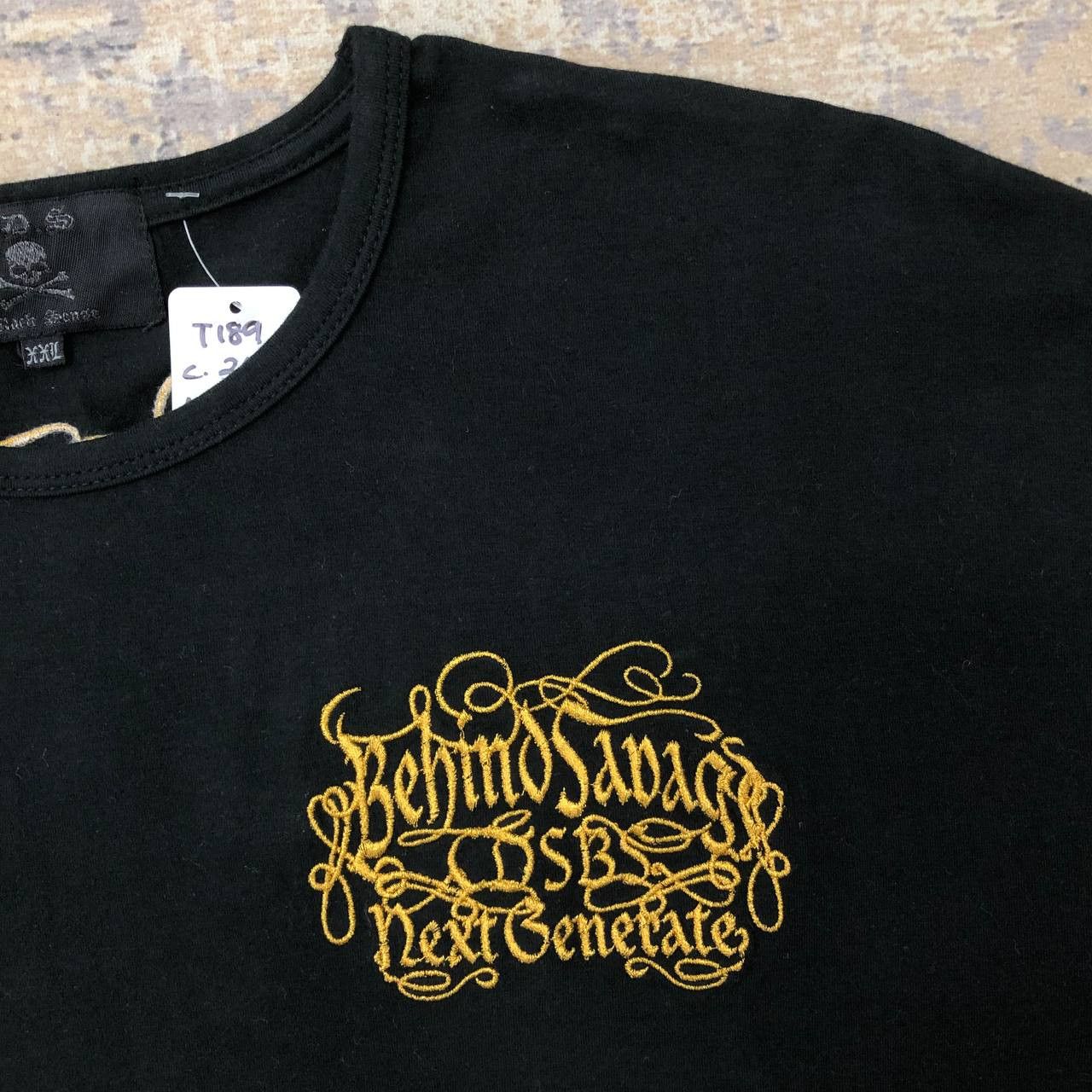 Japanese Brand T189 SUKAJAN EMBROIDERY BEHIND SAVAGE NEXT GENERATE TEE Size US XXL / EU 58 / 5 - 7 Thumbnail