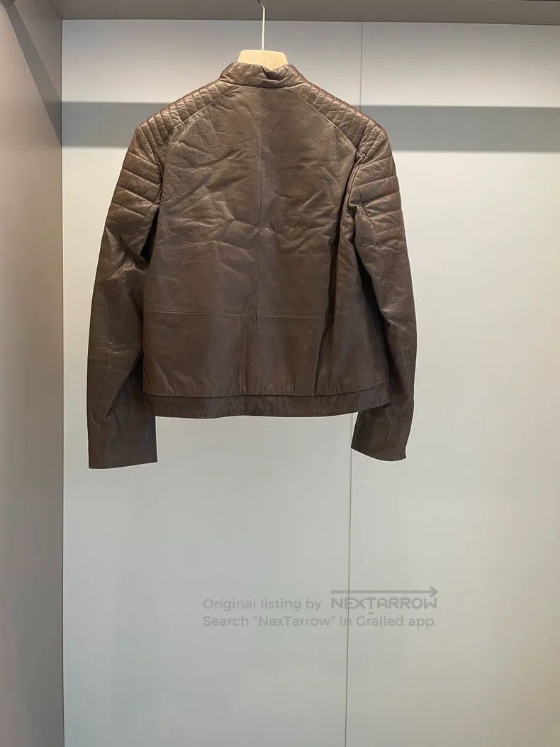 Brunello Cucinelli Brunello Cucinelli Caramel Leather Jacket with Flaws Size S / US 4 / IT 40 - 2 Thumbnail