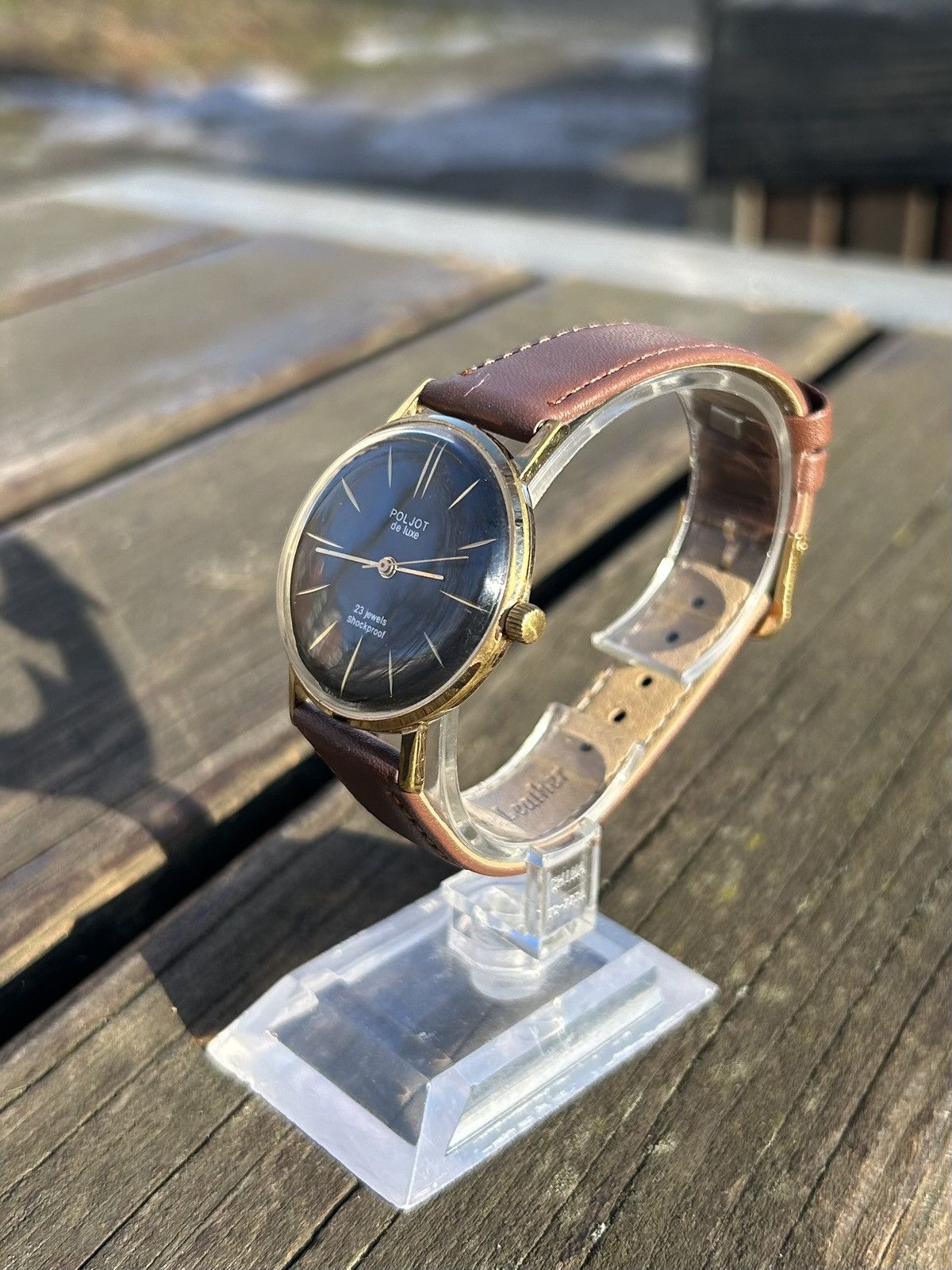 Vintage Vintage Watch Poljot Gold Plated Mechanical Authentic 1980s Size ONE SIZE - 6 Thumbnail