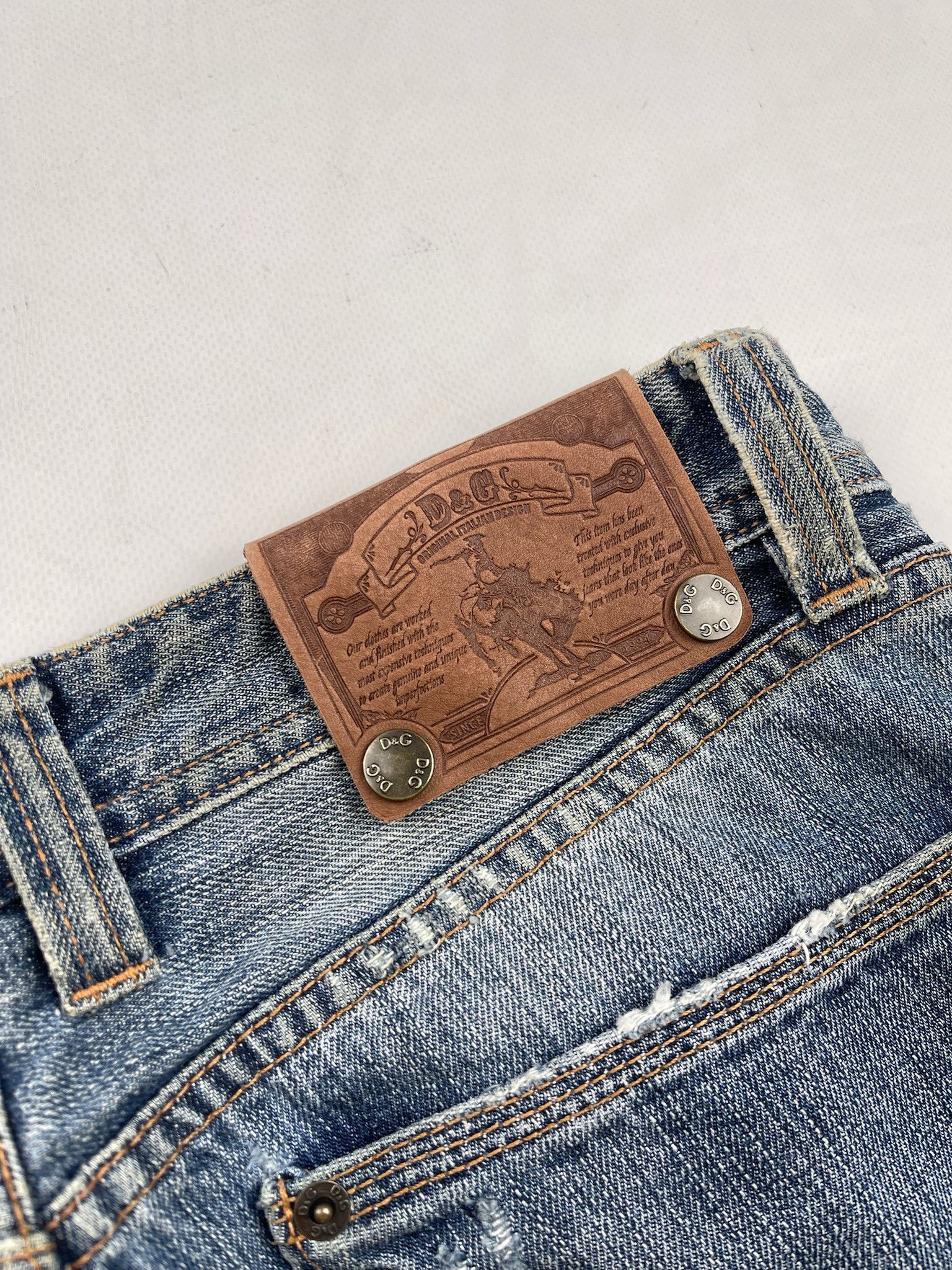 Dolce & Gabbana Vintage Dolce Gabbana Jeans Distressed Denim Size US 31 - 15 Thumbnail