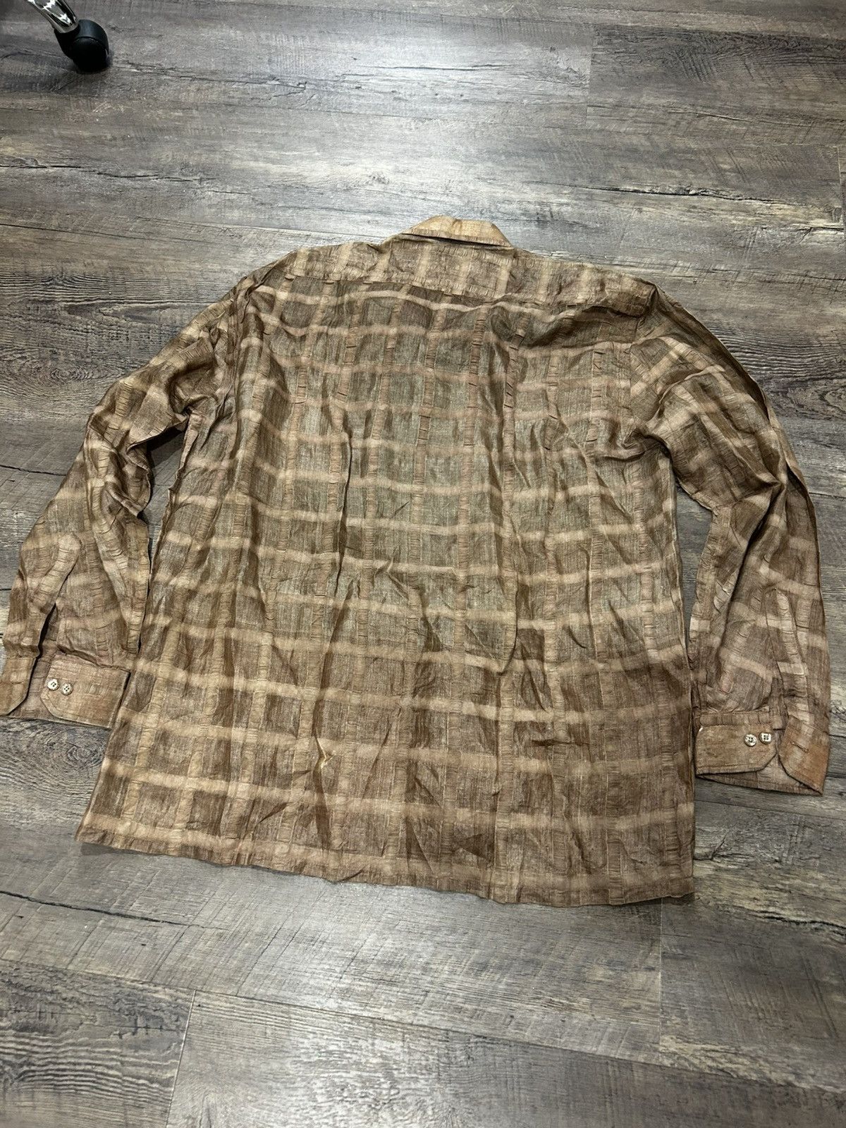 Vintage 🌲 Fiori Vintage Rustic Long Sleeve Button Up Shirt 🌲 Size US XL / EU 56 / 4 - 4 Thumbnail