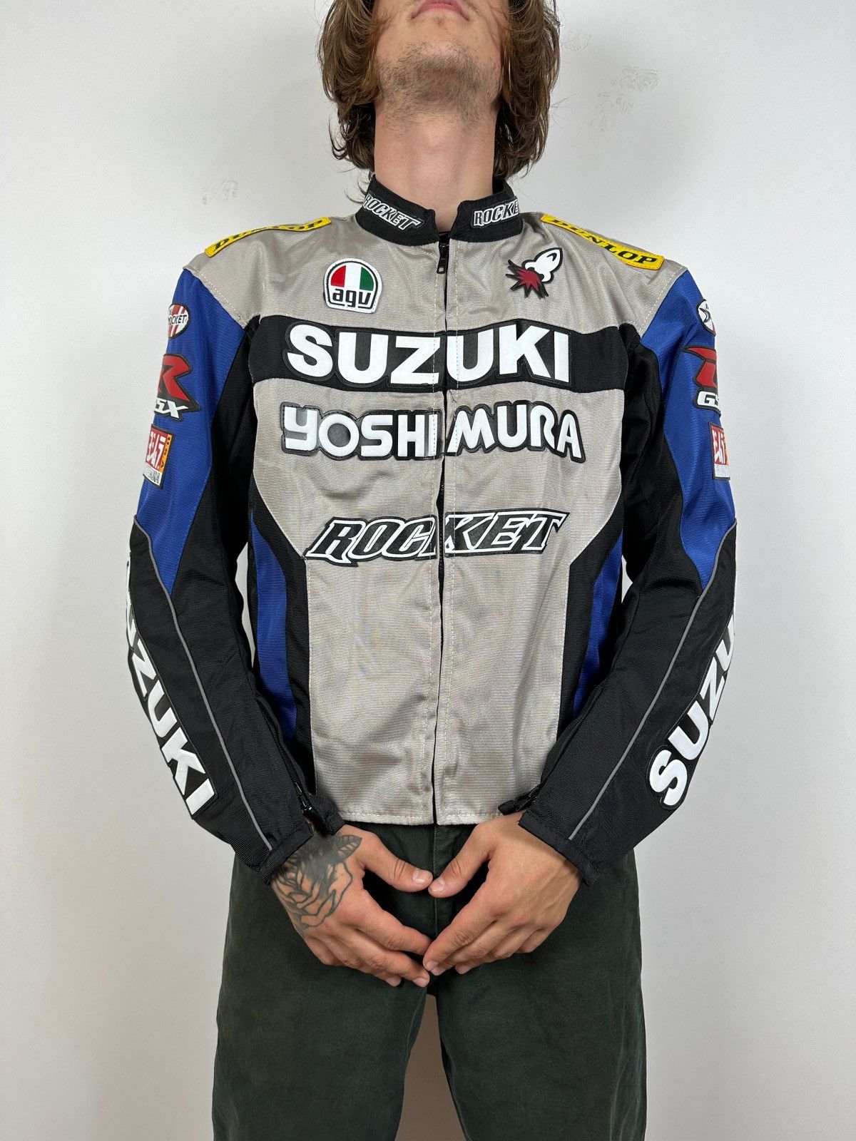 Formula 1 Vintage Suzuki Yoshi Mura Rocket Moto Racing Jacket Size US XL / EU 56 / 4 - 3 Thumbnail
