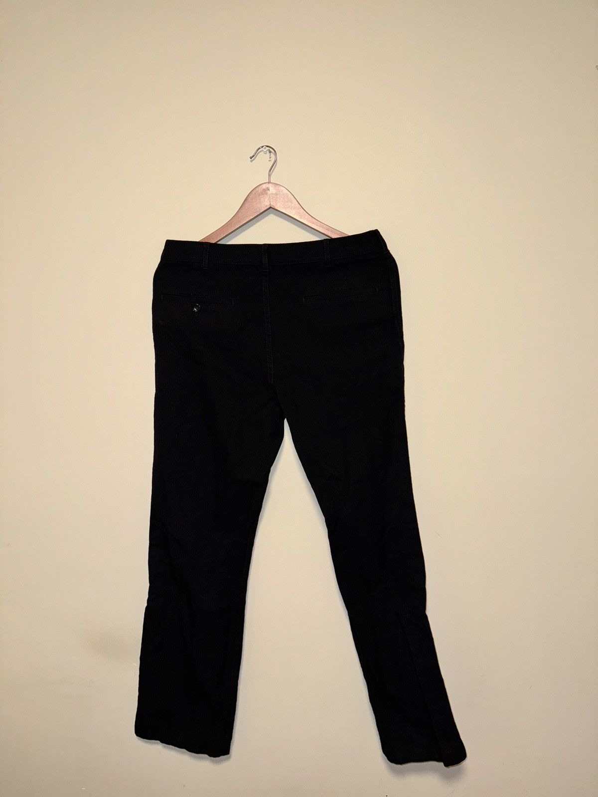 Comme des Garcons × Comme des Garcons SHIRT COMME DES GARÇONS SHIRT Black Serge Trousers Size US 34 / EU 50 - 2 Thumbnail