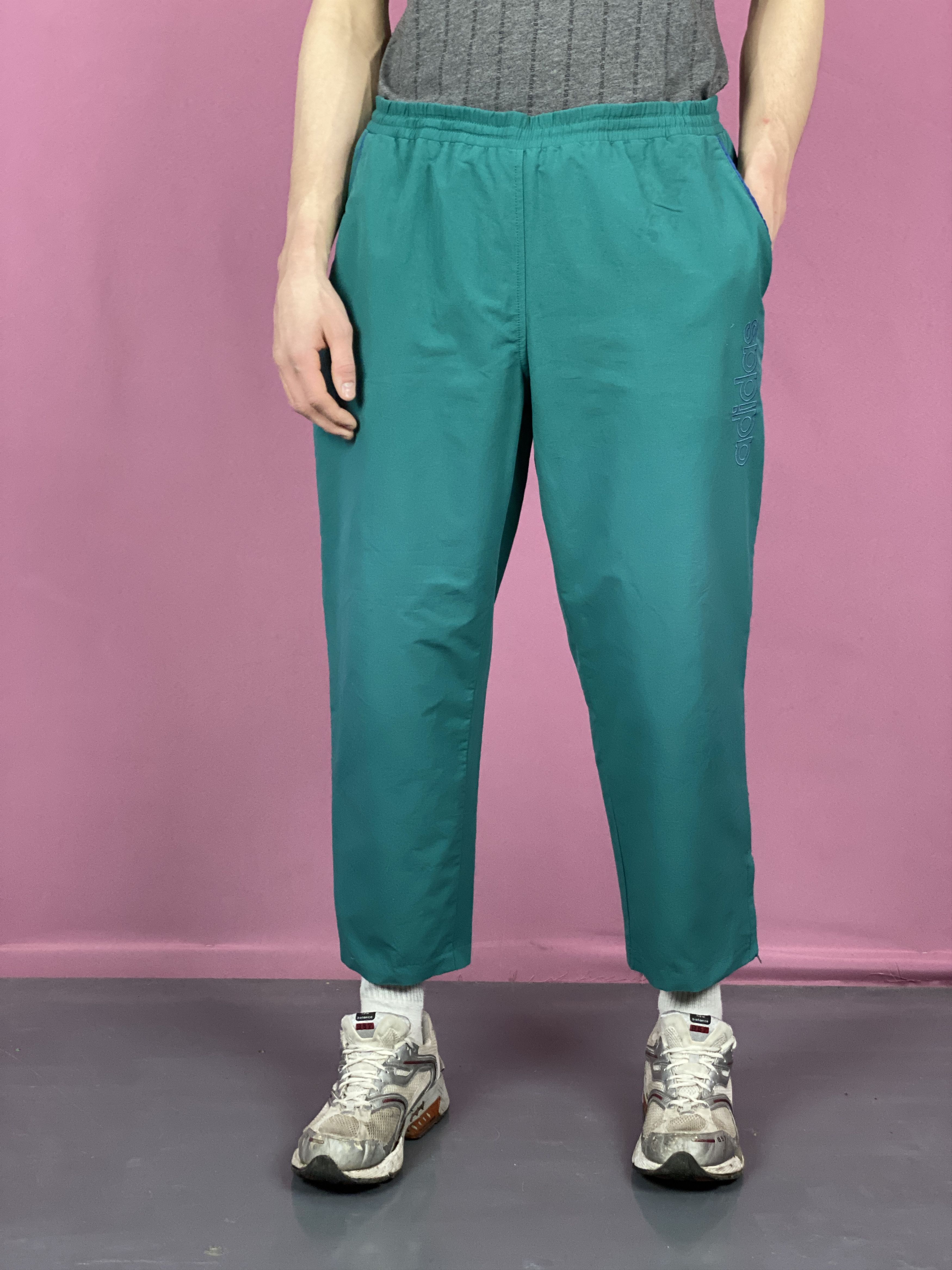 Adidas × Vintage 90s Adidas Vintage Men's Track Pants - M Size US 32 / EU 48 - 2 Thumbnail