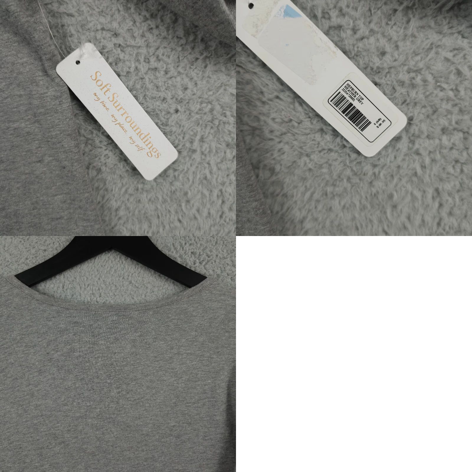 Soft Surroundings Soft Surroundings Top Womens S Heather Gray Hepburn Long Sleeve Shirt Casual NEW Size S / US 4 / IT 40 - 9 Thumbnail