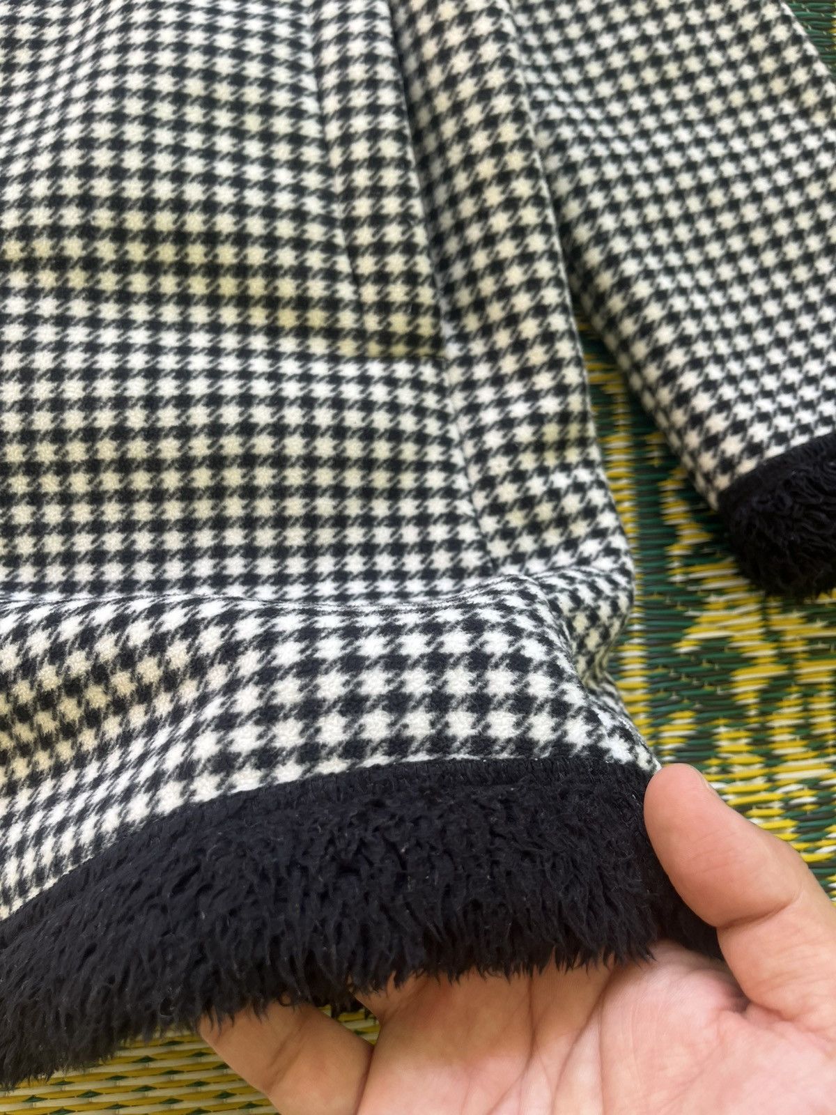 Uniqlo Uniqlo Houndstooth Hooded Fleece Coat Jacket Size M / US 6-8 / IT 42-44 - 7 Thumbnail