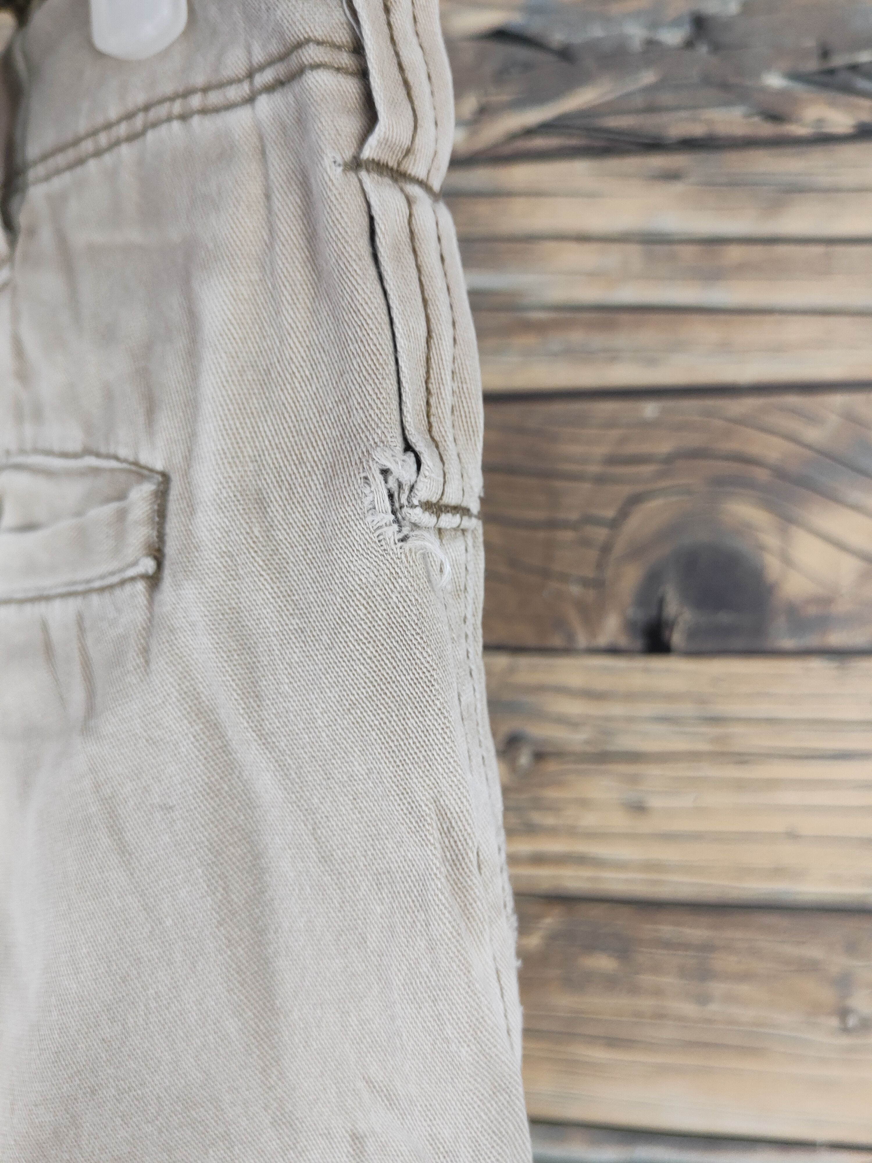 Japanese Brand DL Burtle Beige Multipocket Cargo Pants #2151 Size US 29 - 9 Thumbnail