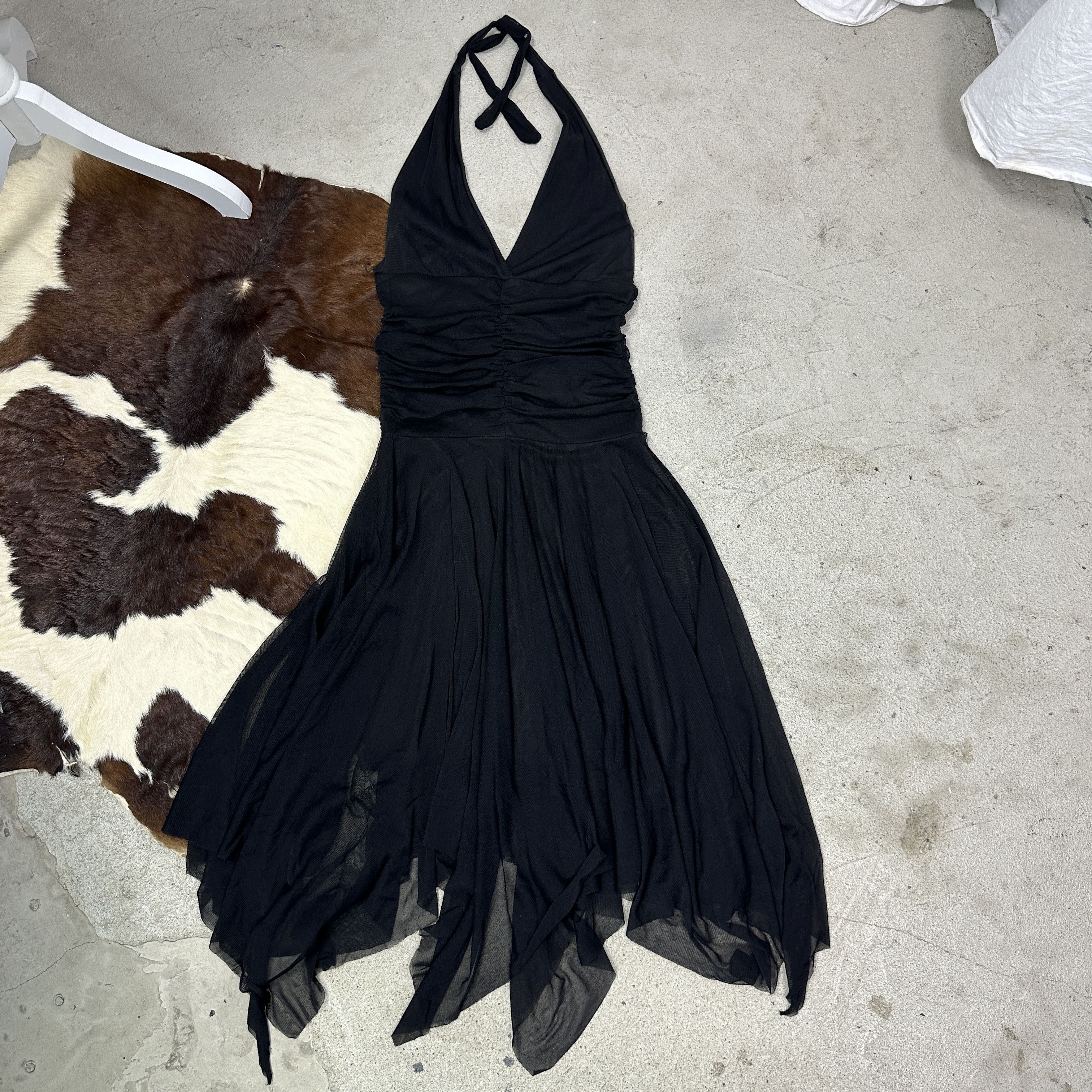 Vintage Vintage Avant Garde Backless Elegant Evening Dress 00s Size S / US 4 / IT 40 - 3 Thumbnail