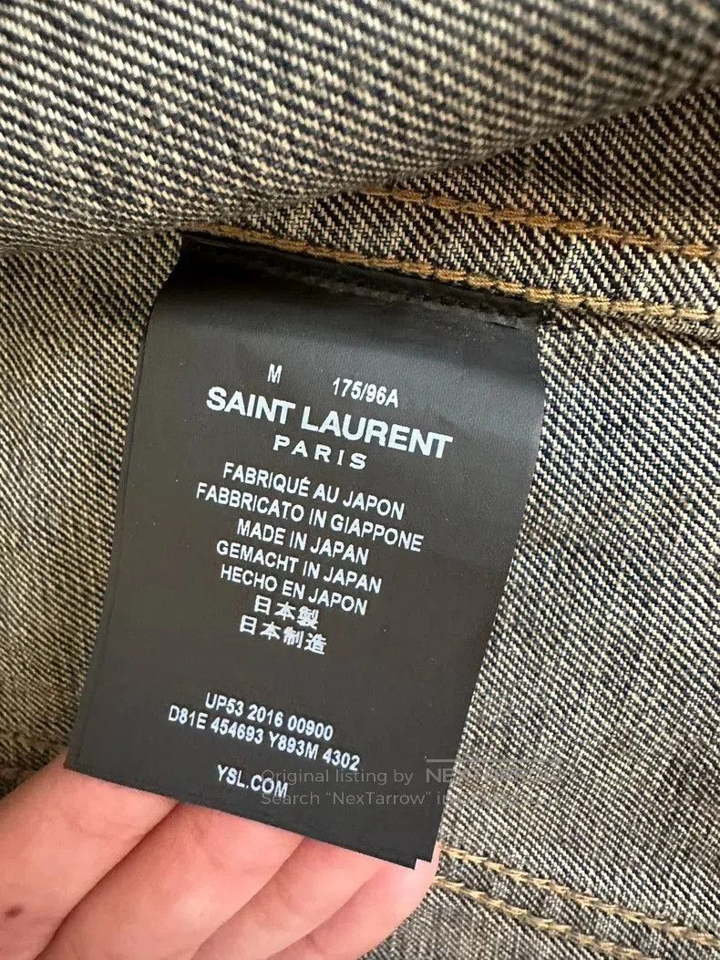 Saint Laurent Paris SAINT LAURENT Limited Shark Denim Jacket. Size US M / EU 48-50 / 2 - 5 Thumbnail